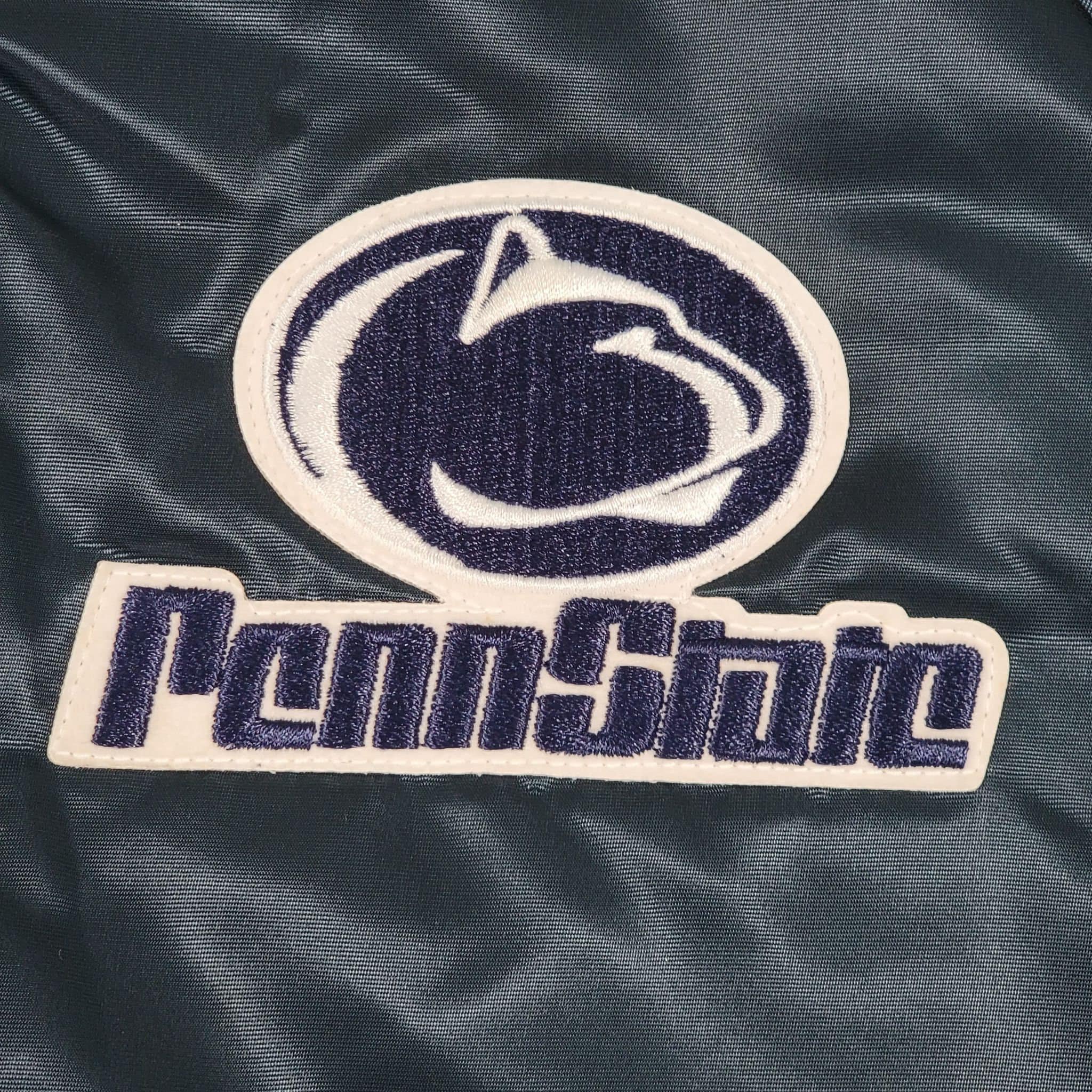 Penn State Nitty Lions Vintage 80s Chalk Line Satin Bomber Jacket College University Football Blue Coat Xl by Chalk Line - Image 4
