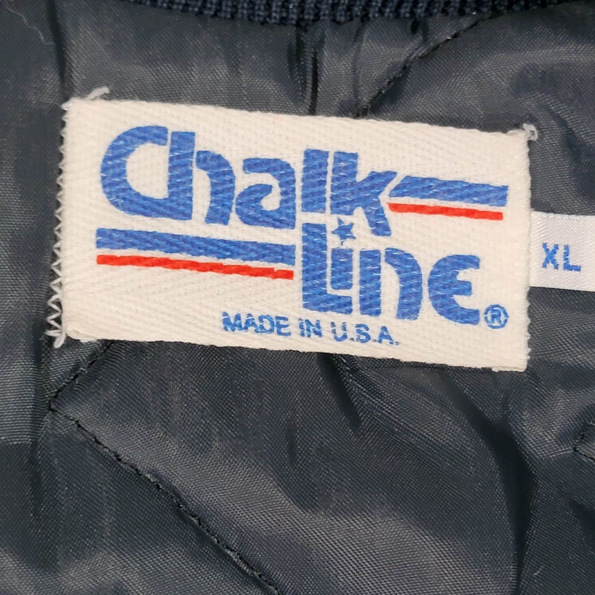 Penn State Nitty Lions Vintage 80s Chalk Line Satin Bomber Jacket College University Football Blue Coat Xl by Chalk Line - Image 6
