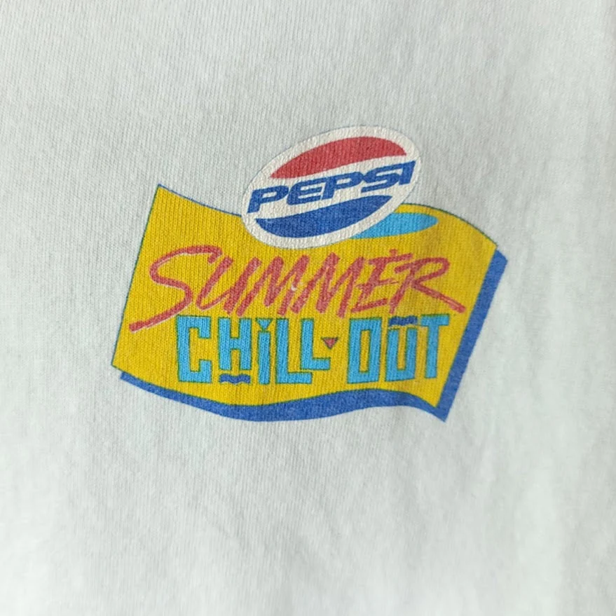 Pepsi Skater Surfer Tank Top Vintage 80s Summer Chill Out Windsurfing Skate Mens Size Xl - Image 3