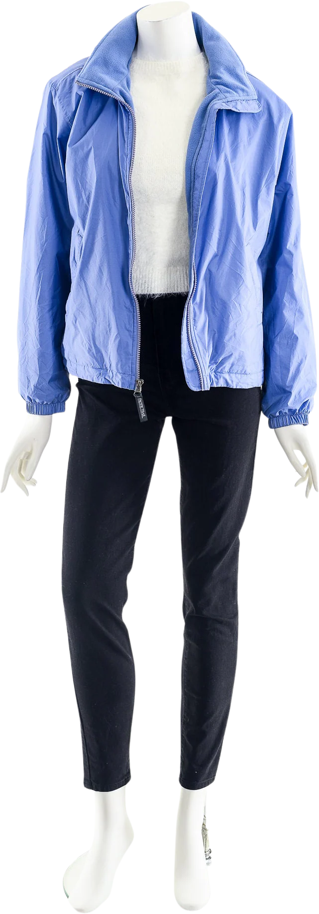 Periwinkle Blue Hiking Jacket Soft Fleece Sherpa Coat by Pacific Trail