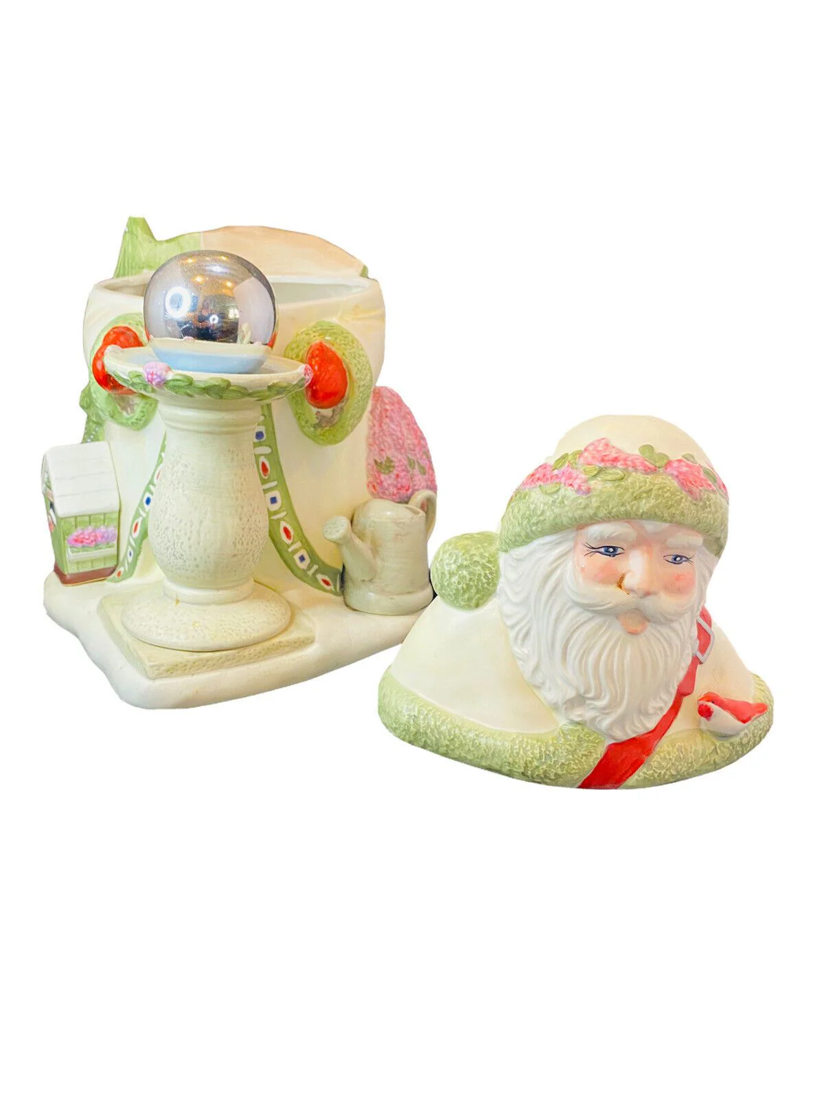 Pfaltzgraff Naturewood Holiday Accents Santa Gardener Very Large Cookie Jar by Pfaltzgraff - Image 10
