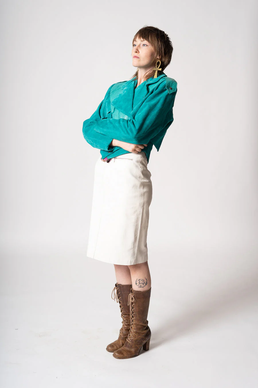 Phoenix Teal Suede Jacket by Phoenix - Image 5