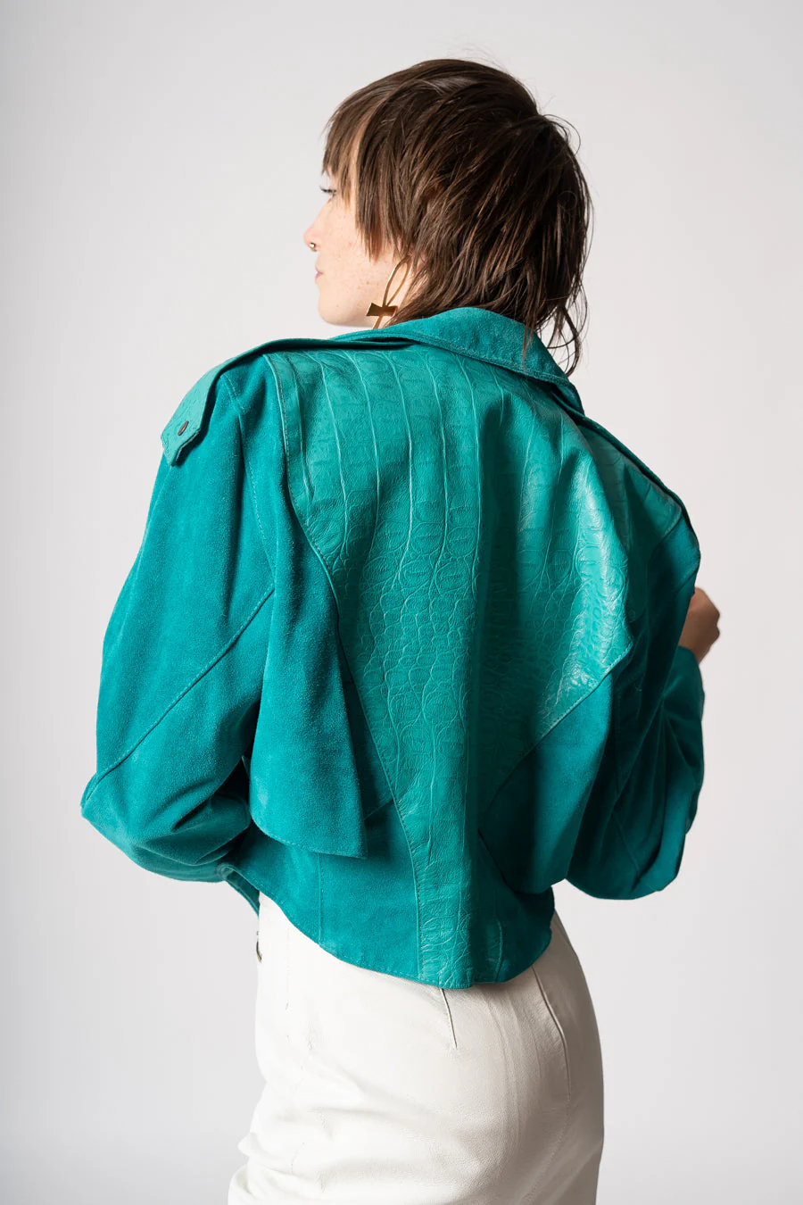 Phoenix Teal Suede Jacket by Phoenix - Image 8
