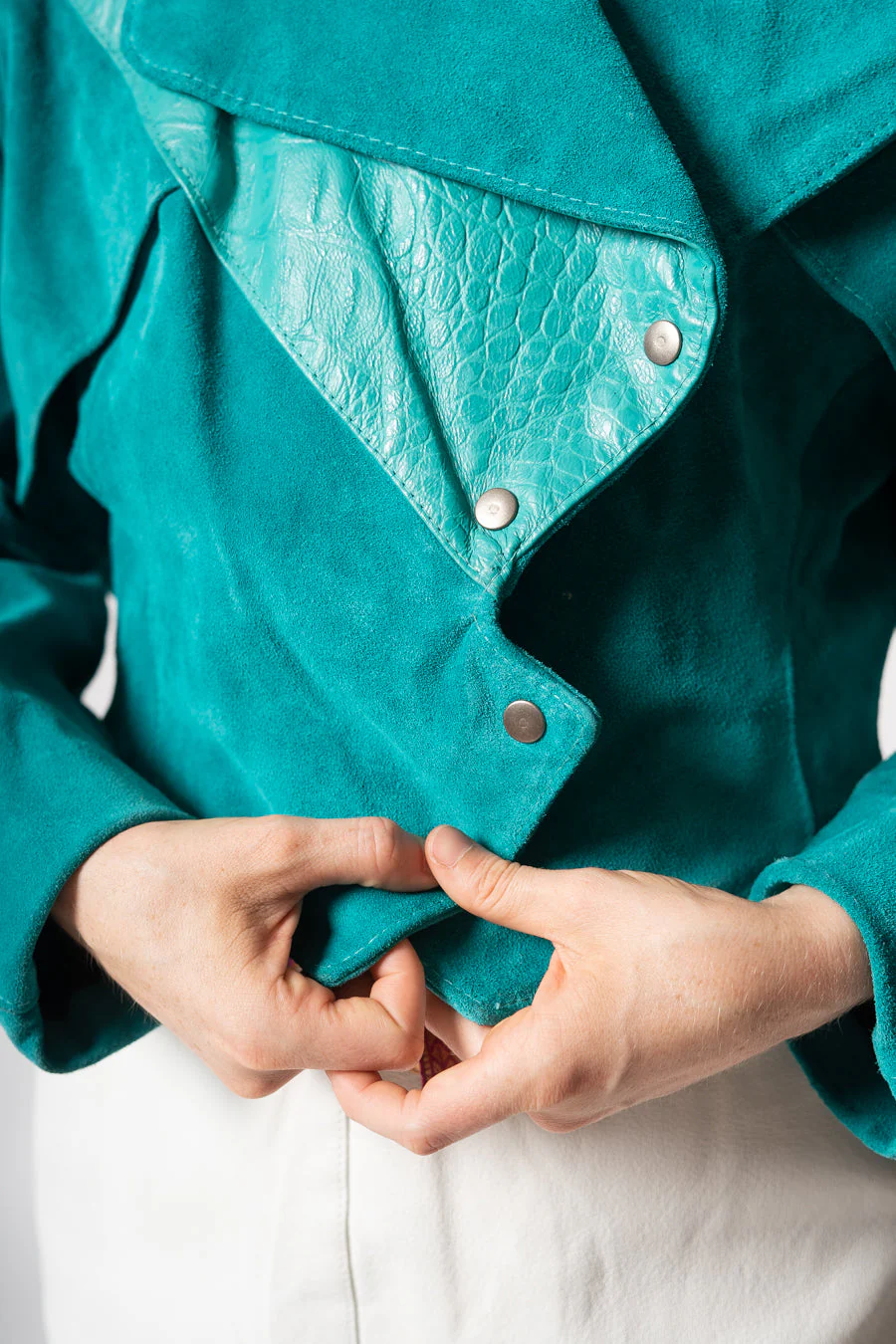 Phoenix Teal Suede Jacket by Phoenix - Image 9