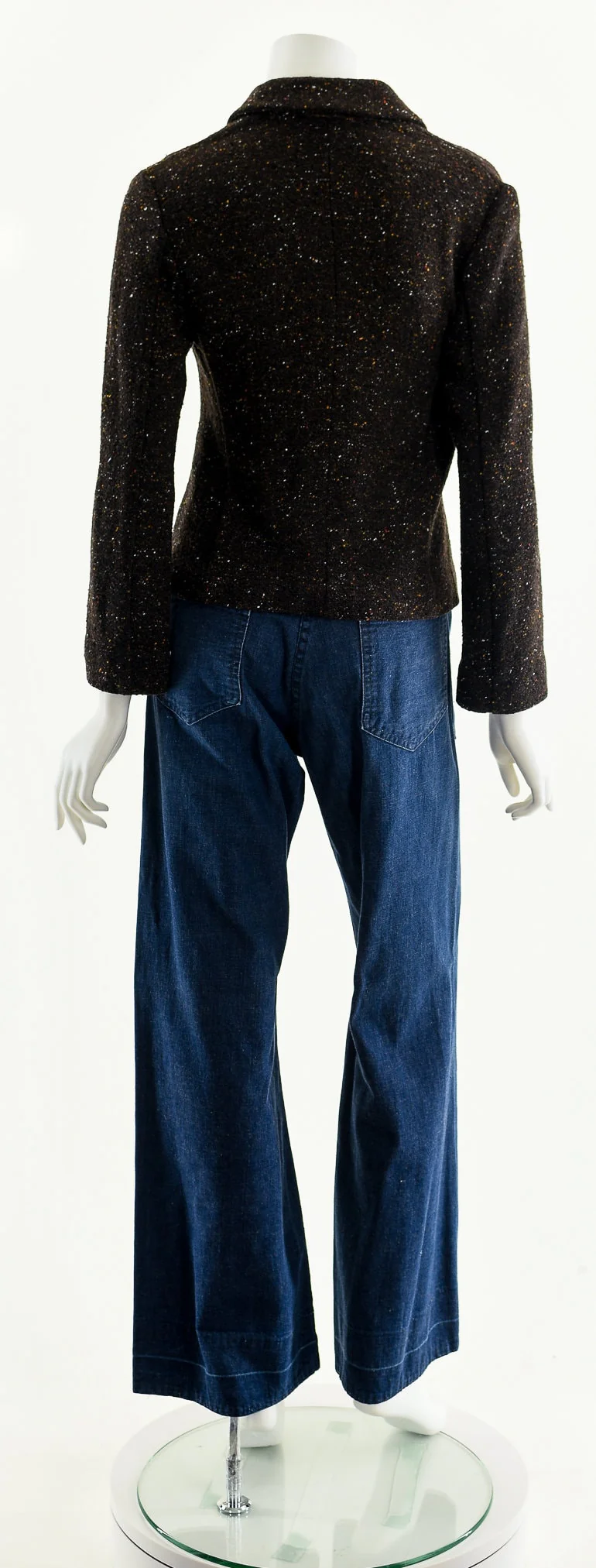 Piazza Sempione Marled Brown Knit Blazer by Piazza Sempione - Image 7