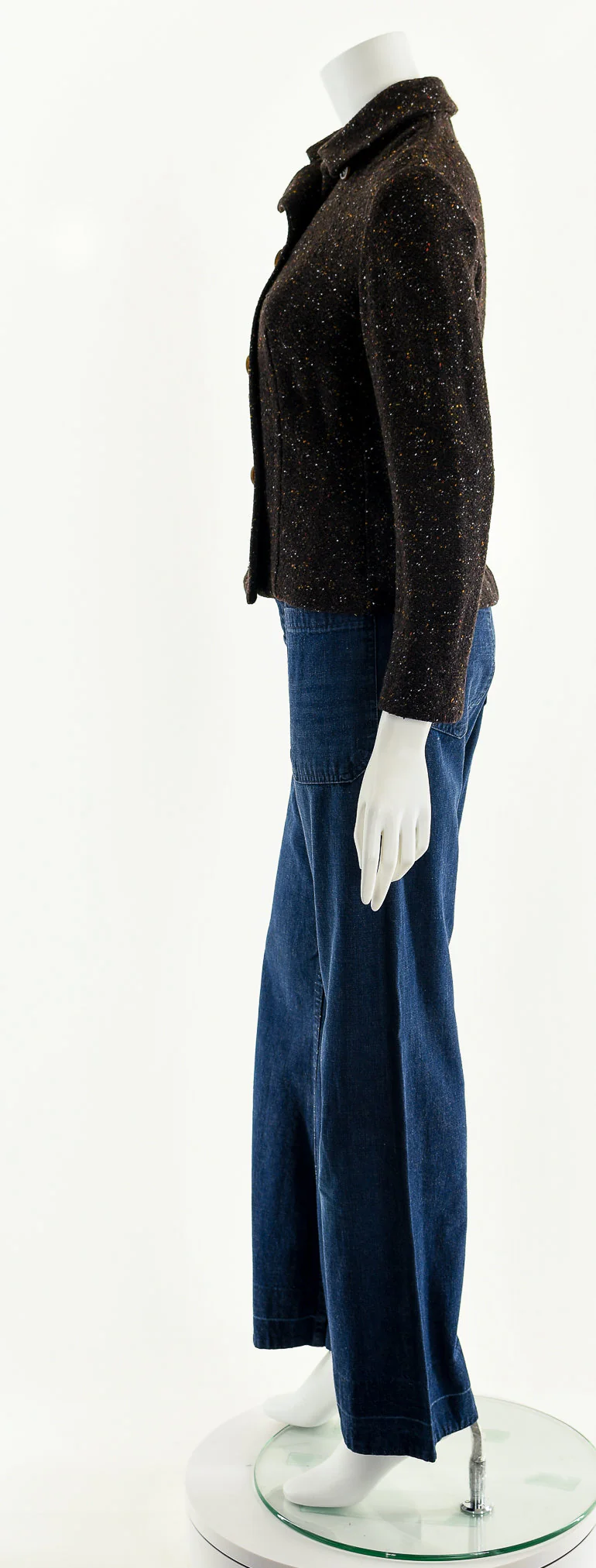 Piazza Sempione Marled Brown Knit Blazer by Piazza Sempione - Image 9