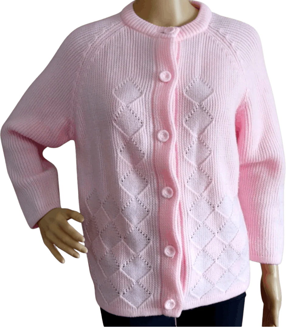 Pink Buttoned Cardigan
