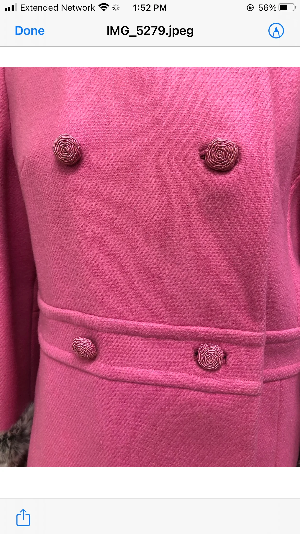Barbiecore Pink Double Breast Fur Trim Wool Suit By Devon Hall - Image 4