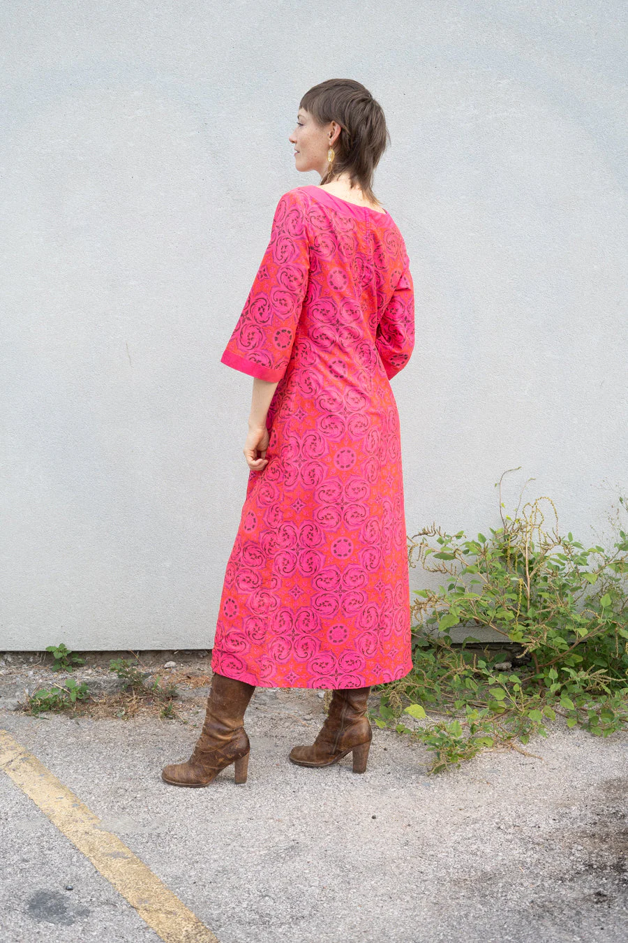Pink Flame Thai Kaftan - Image 11