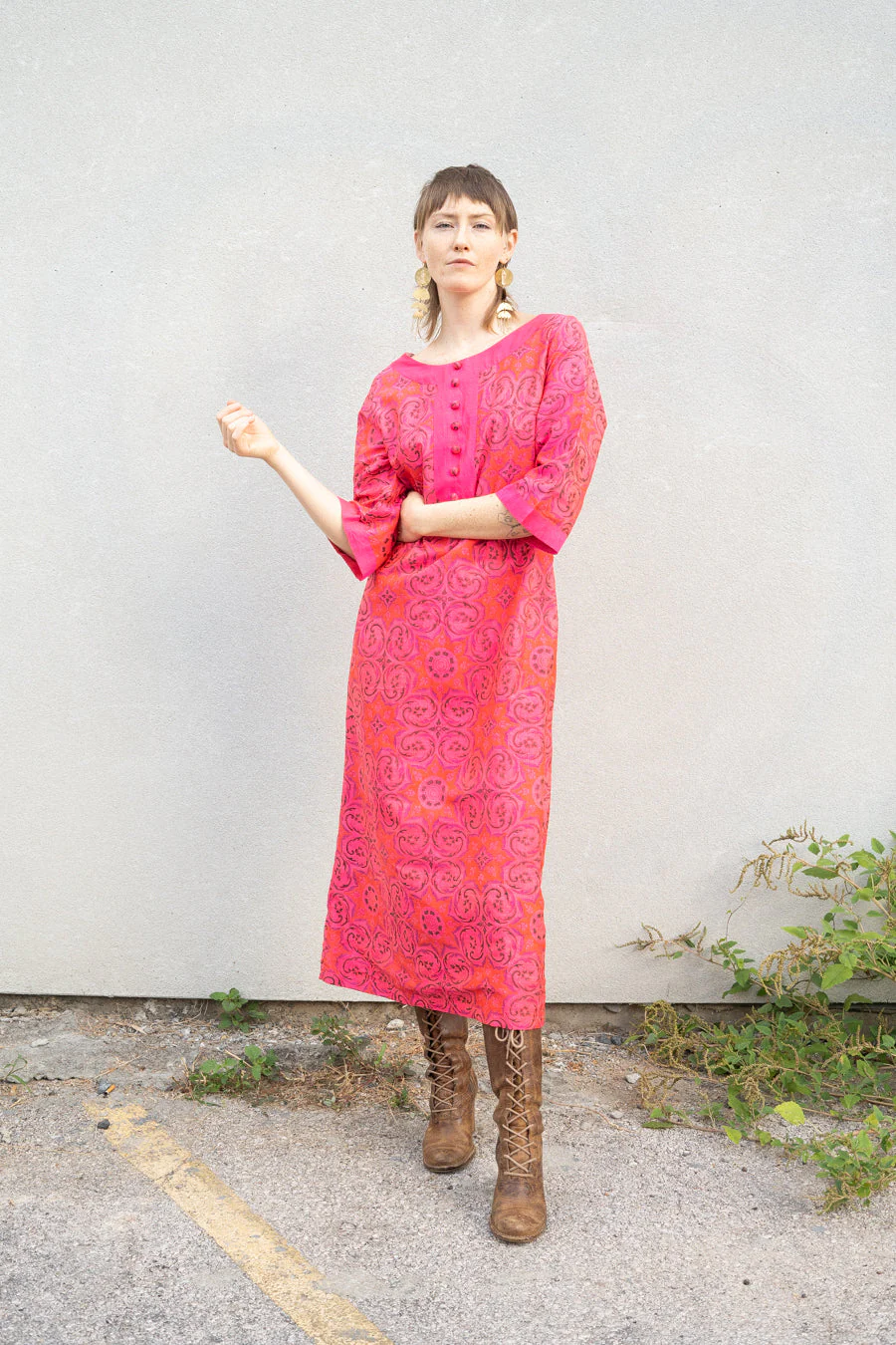 Pink Flame Thai Kaftan - Image 8