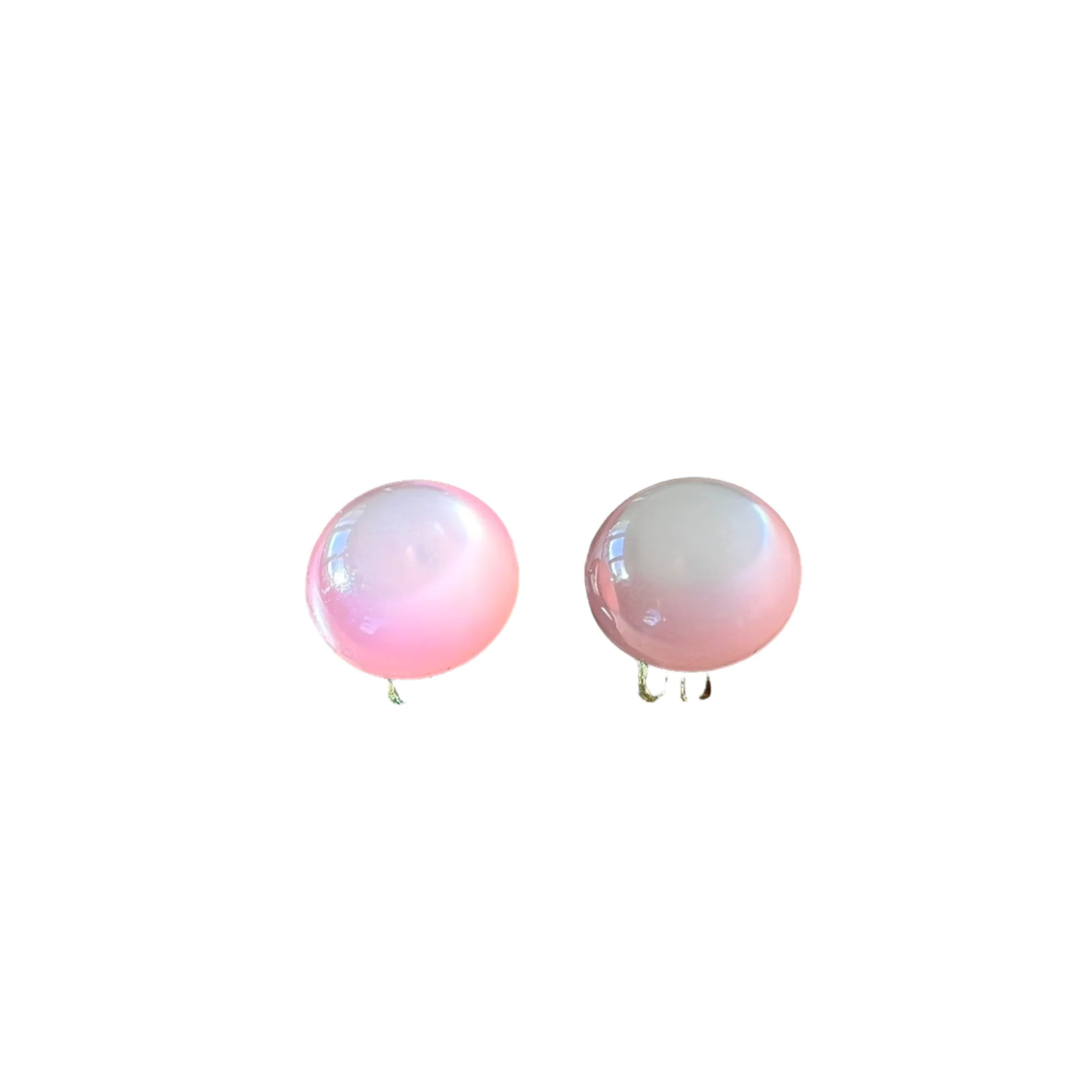 Pink Moonbeam Gold Tone Clip On Earrings Japan - Image 3