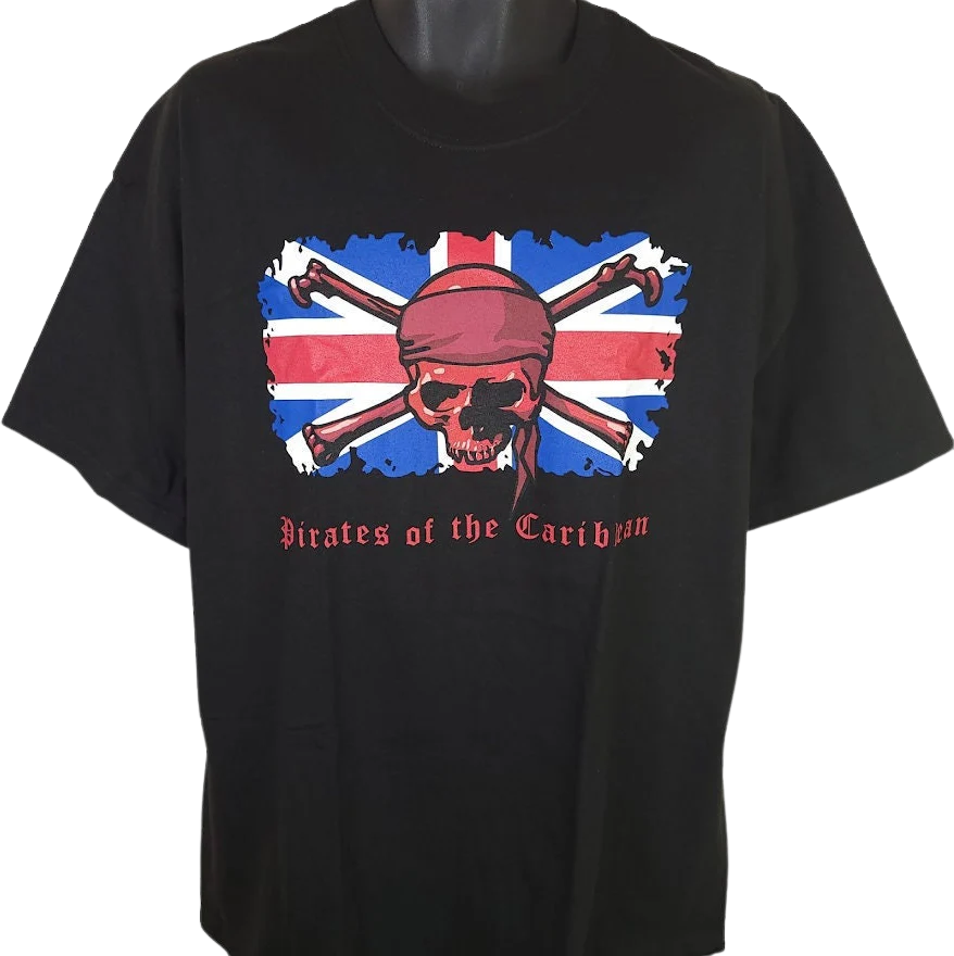 Pirates of The Caribbean T-Shirt Vintage 00s 00s Ilm Vfx Movie Crew Industrial Light and Magic Mens Size Xl Deadstock