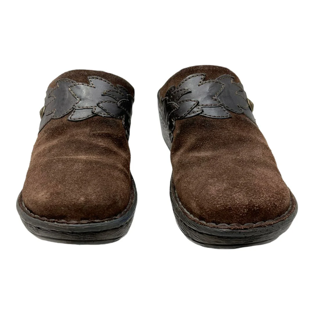 Pittina Summerborn Together Brown Suede Mules Clogs Shoes Women's 6 by Born - Image 4