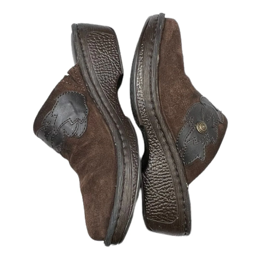 Pittina Summerborn Together Brown Suede Mules Clogs Shoes Women's 6 by Born - Image 7