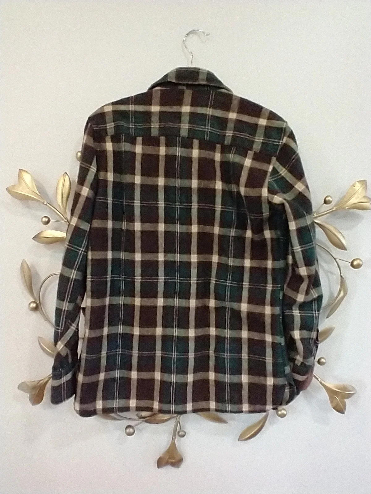 Plaid Wool Blend Shirt By Arrow - Image 2
