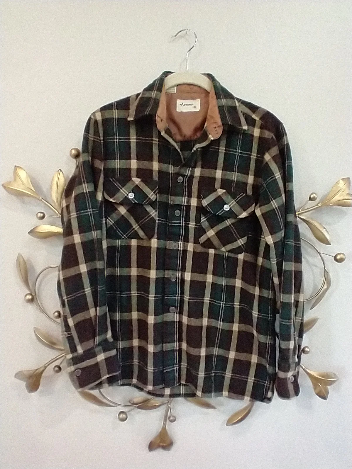 Plaid Wool Blend Shirt By Arrow - Image 9