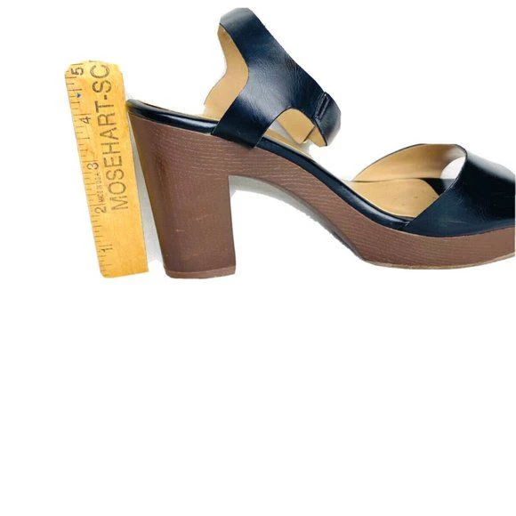 Platform Sandals Strap Chunky Heels Comfortable Womens Size 8. 5 Euc by Brash - Image 11