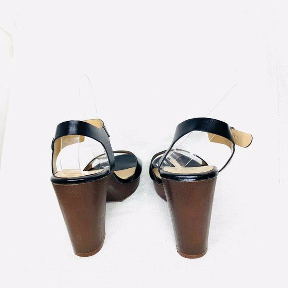 Platform Sandals Strap Chunky Heels Comfortable Womens Size 8. 5 Euc by Brash - Image 6