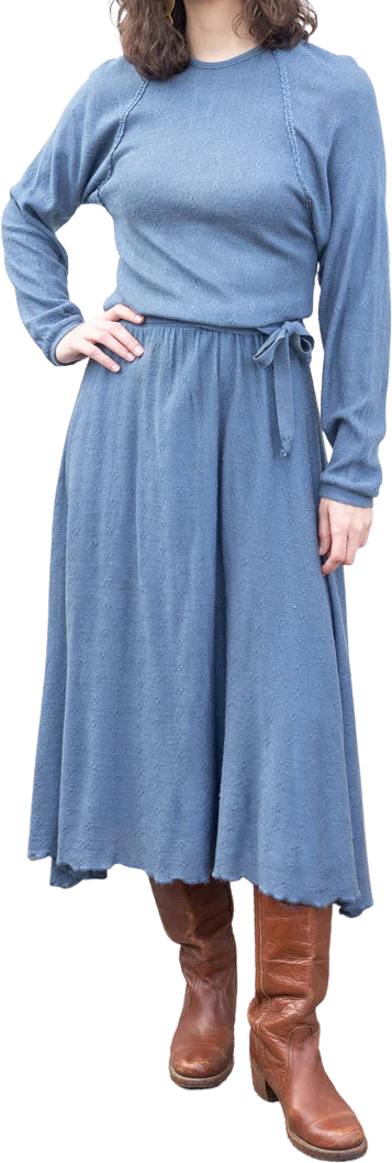 Pointelle Sweater Dress by Wenjilli