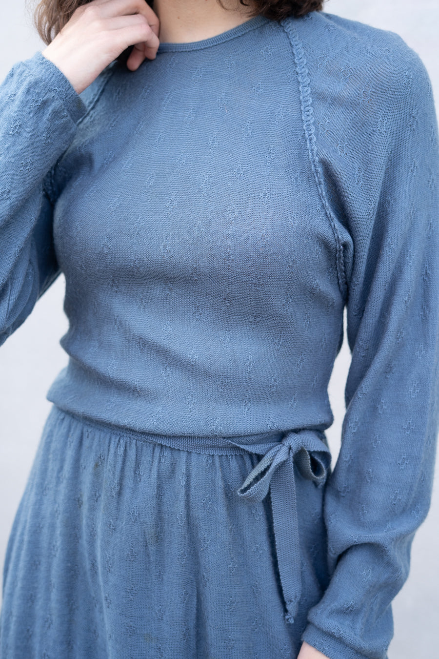 Pointelle Sweater Dress by Wenjilli - Image 2