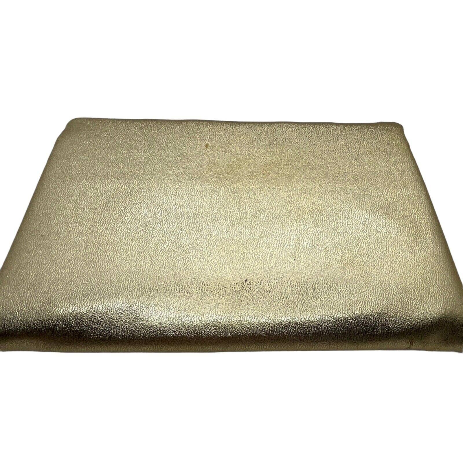 Polished Gold Evening Bag 1978 Pleated Clutch Purse Party New Years with Box by Avon - Image 9