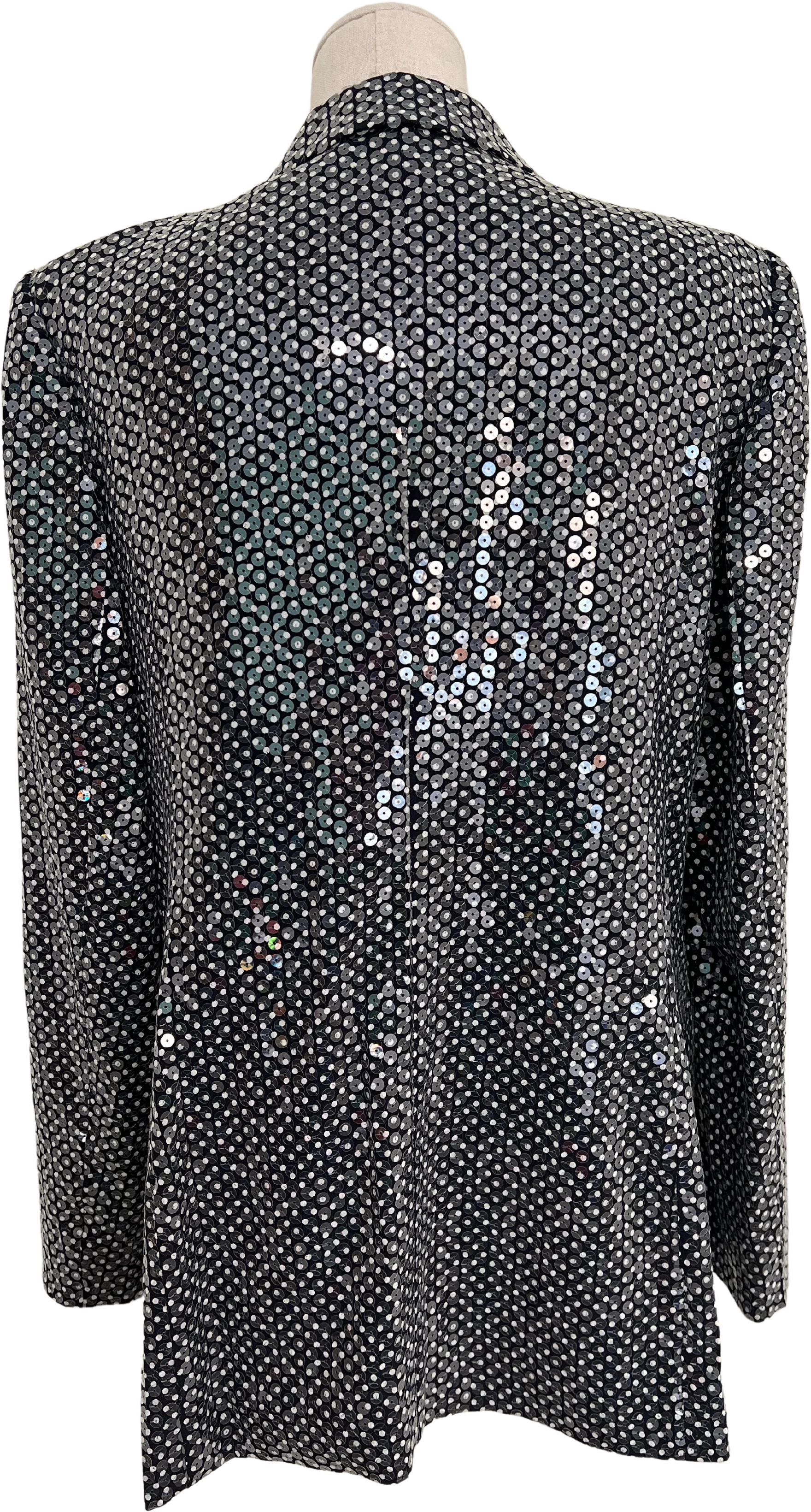 Polka Dot Sequin Blazer By Escada - Image 2