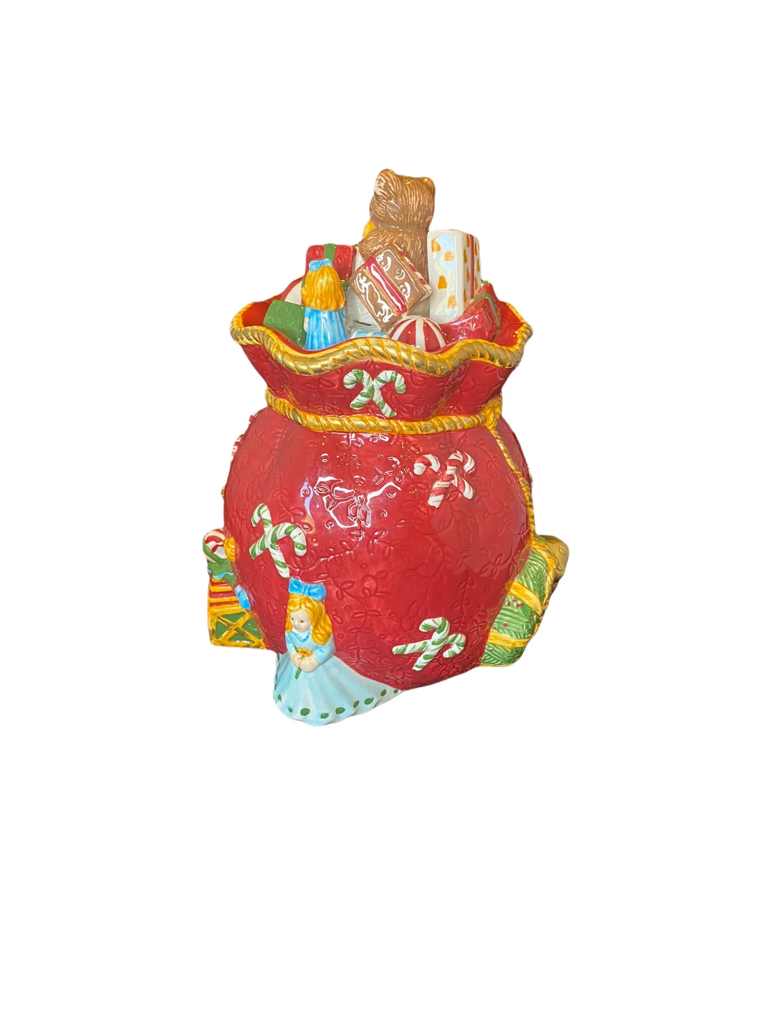 Portfolio Oto Large Ceramic Christmas Decorated Cookie Jar by Portfolio Oto - Image 4