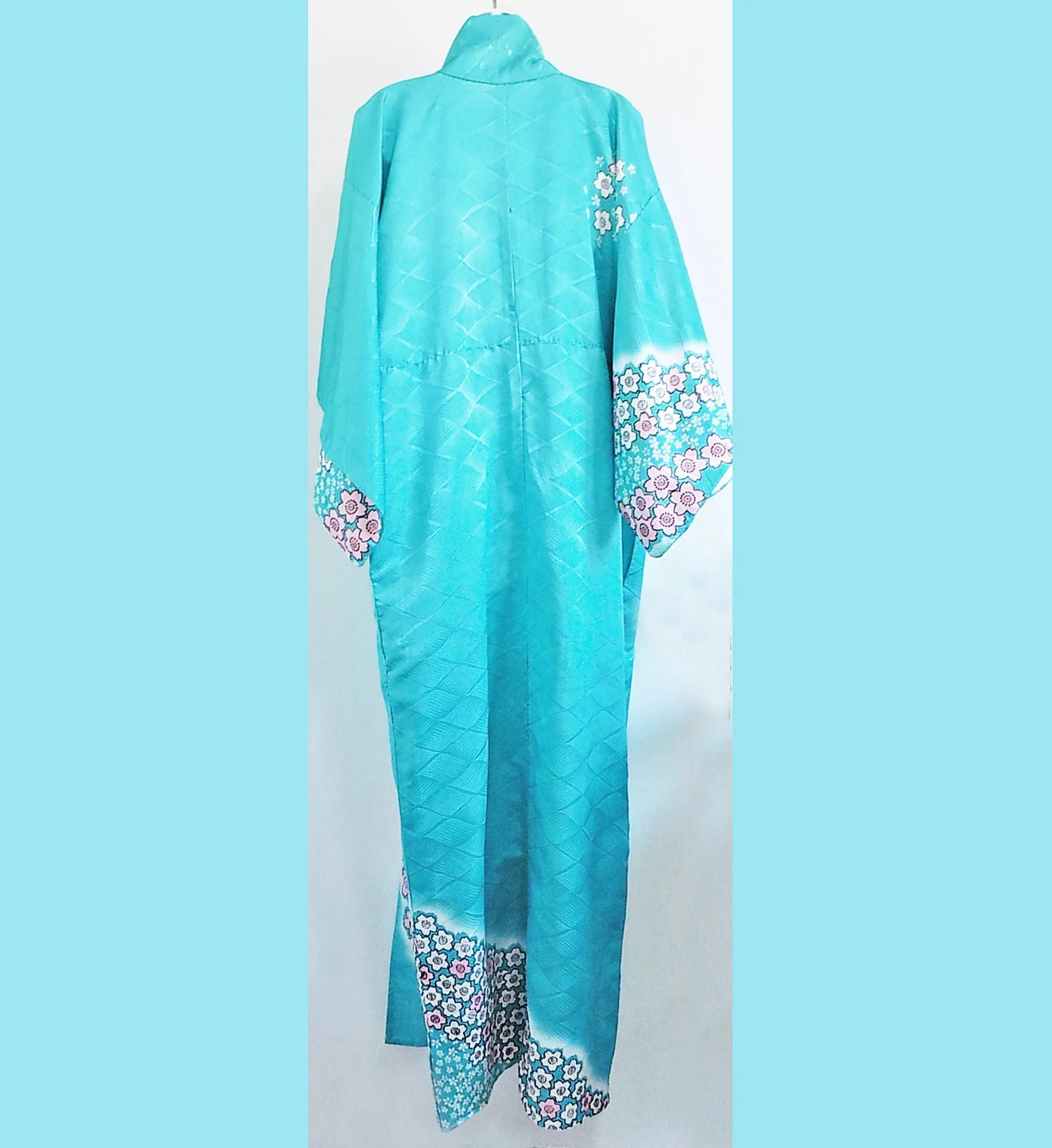 Pre 2000 Unlined Robe In What Could Be Rayon No Obi One Detected Snag Good Condition - Image 2