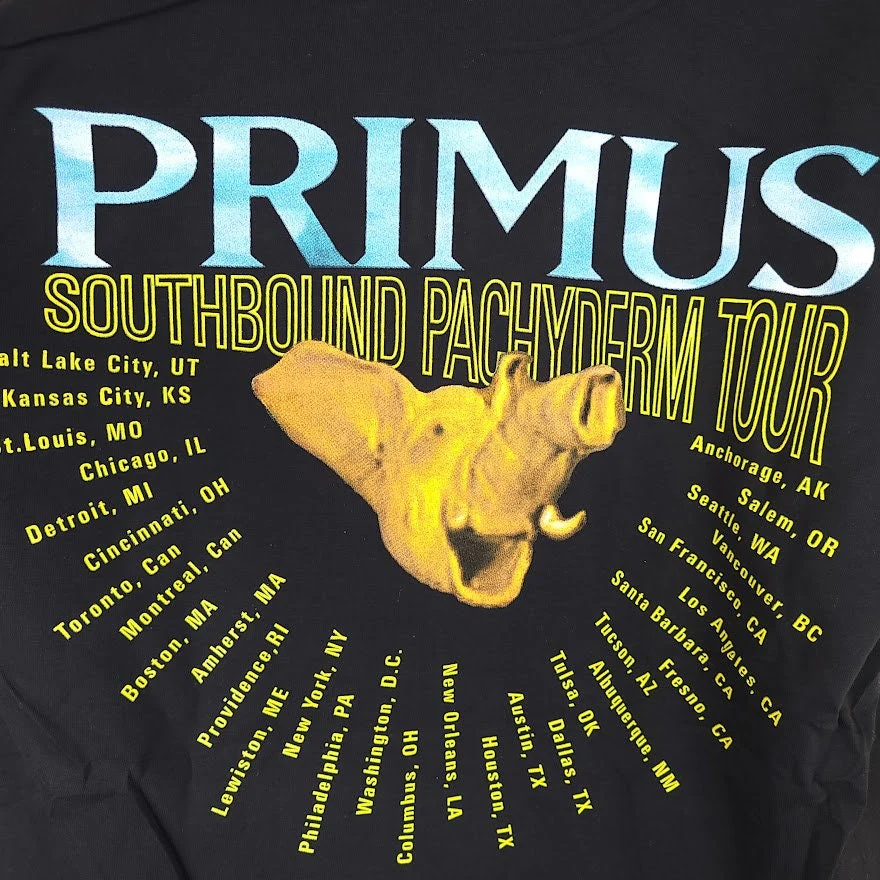 Primus T-Shirt Vintage 90s 1996 Southbound Pachyderm Tour Made In Usa Mens Size Large - Image 5