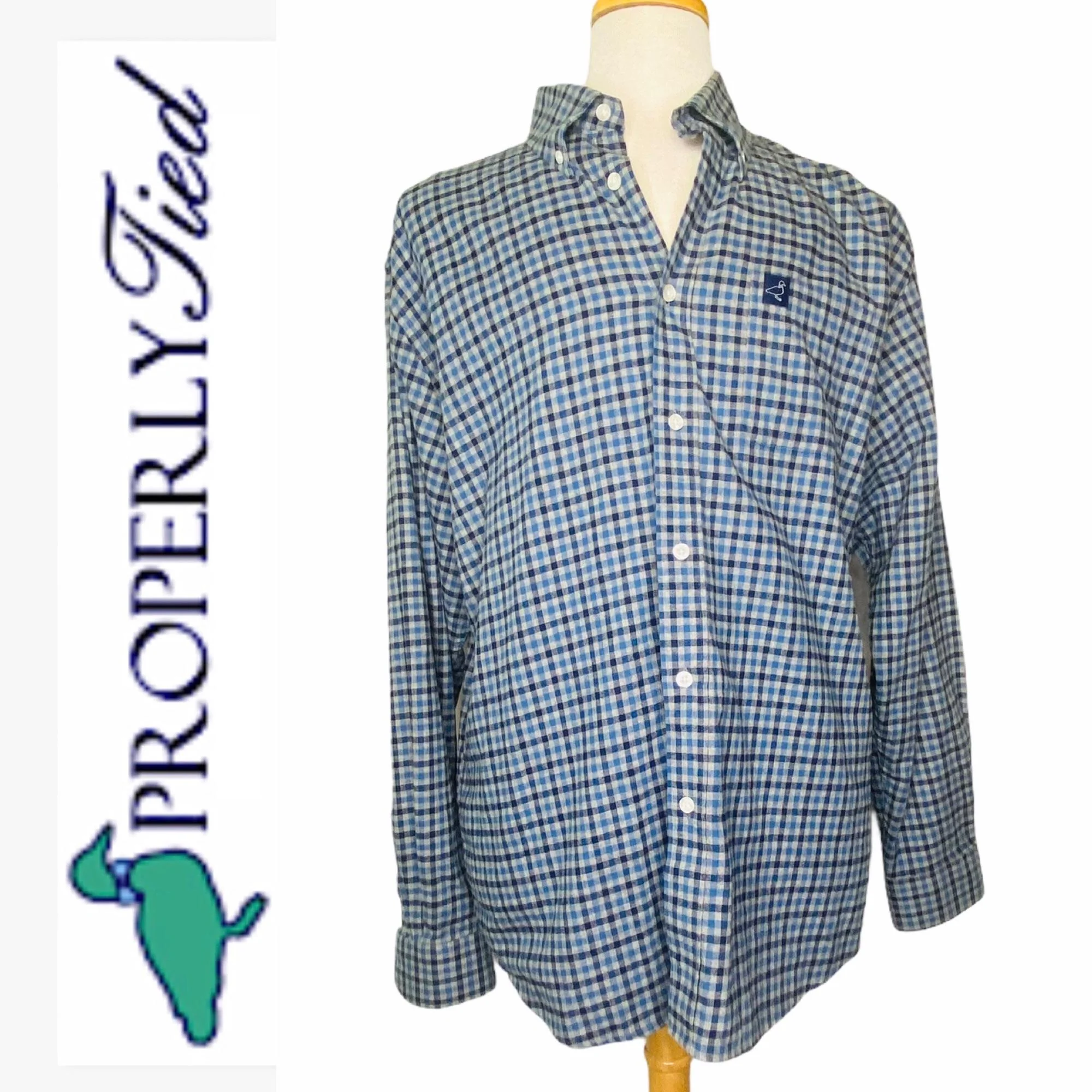 Properly Tied Classic Flannel Men’s Plaid Shirt by Properly Tied - Image 2