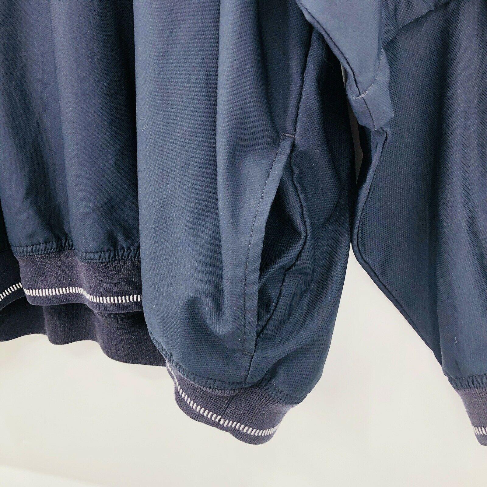 Pullover Sweatshirt Mens Size Xxl Navy Blue Zip Off Sleeves Pockets by Grand Slam - Image 5
