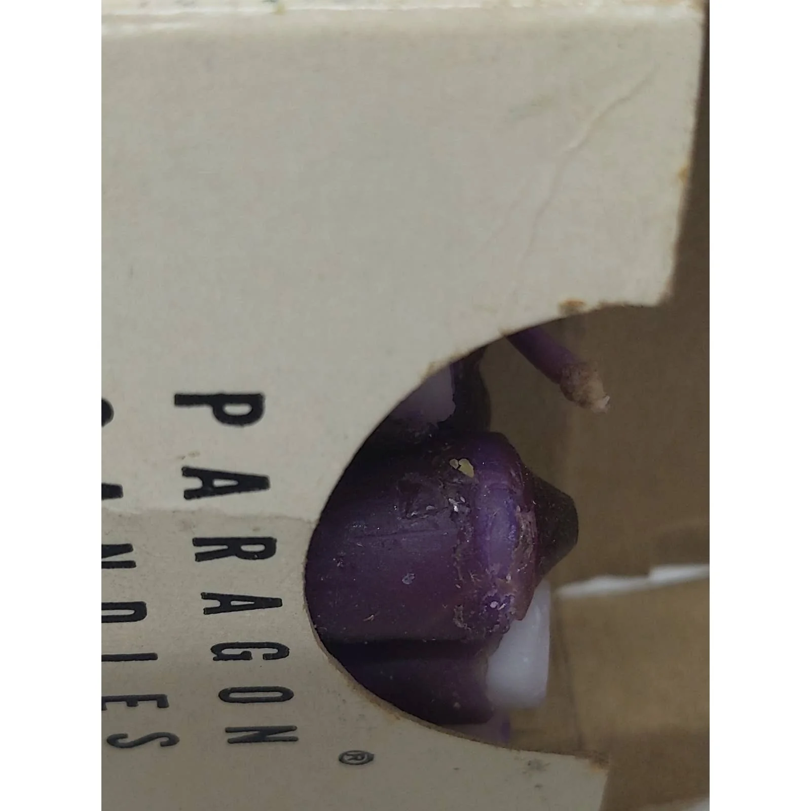 Purple Candle 12 Taper Dinner Candles 10-Inch Tall Vintage by Paragon Candles - Image 4