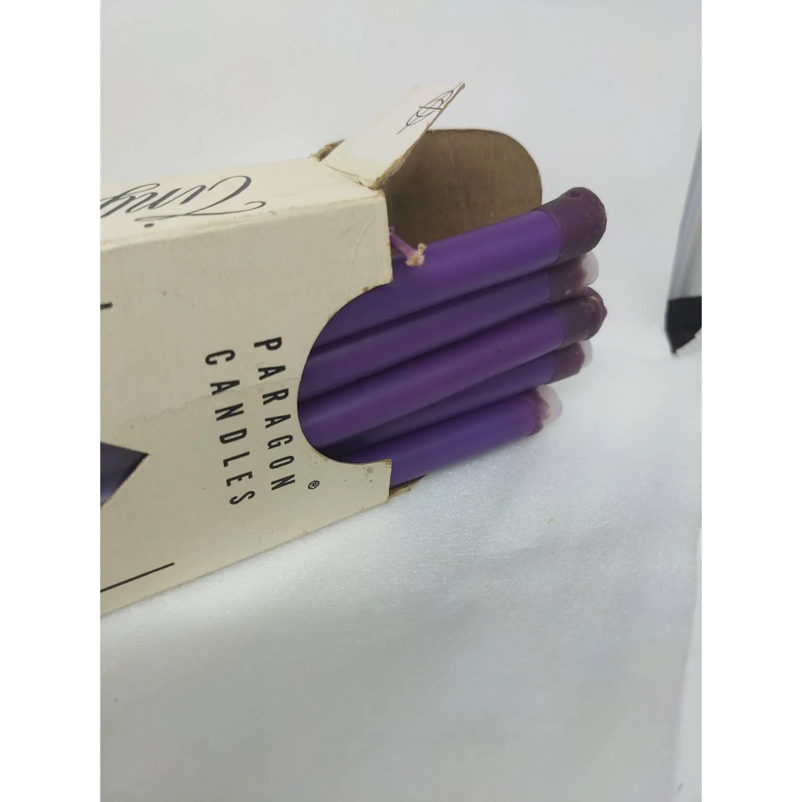 Purple Candle 12 Taper Dinner Candles 10-Inch Tall Vintage by Paragon Candles - Image 5