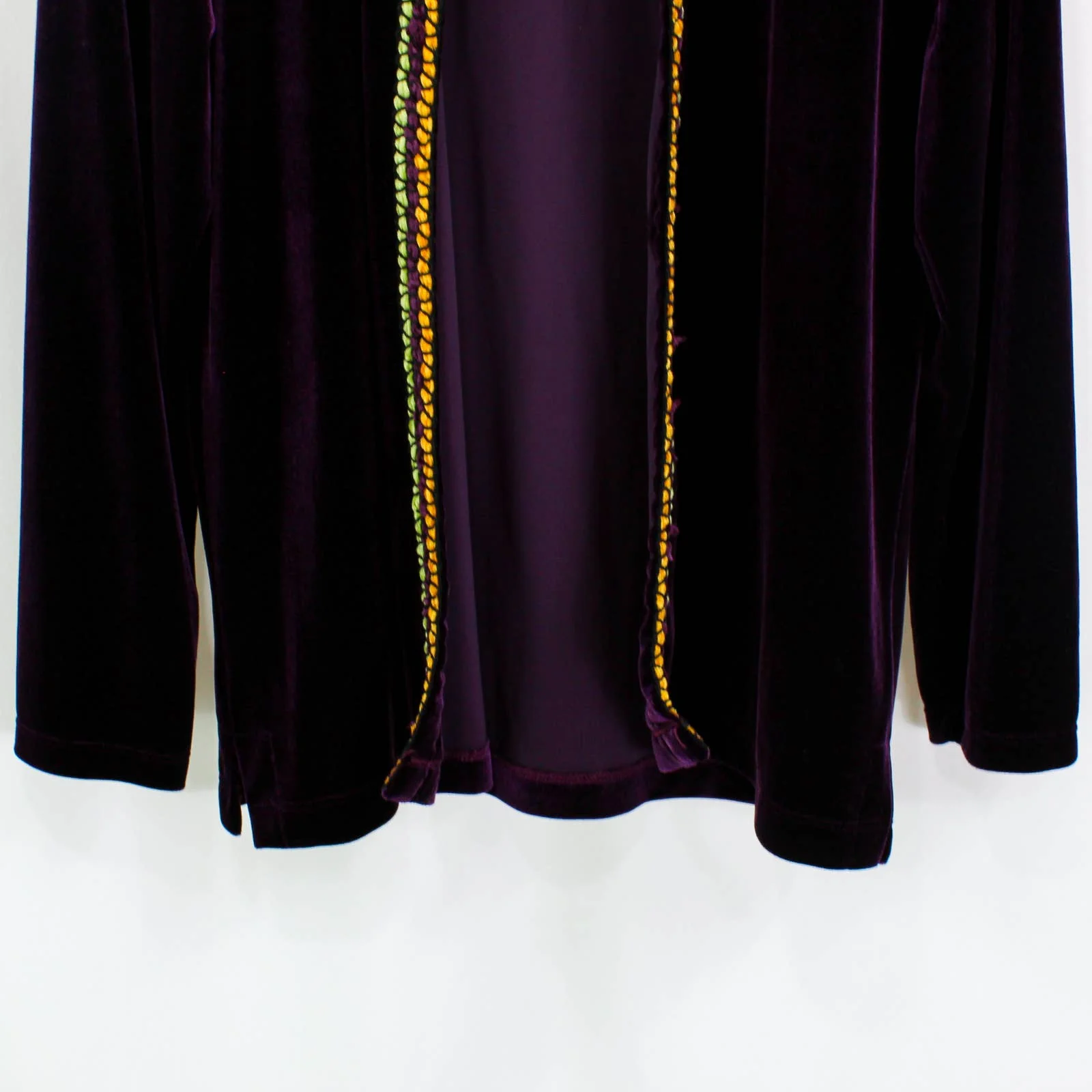 Purple Vintage 90s Velvet Sweater 3 Piece Skirt Suit Set by Ricci - Image 6