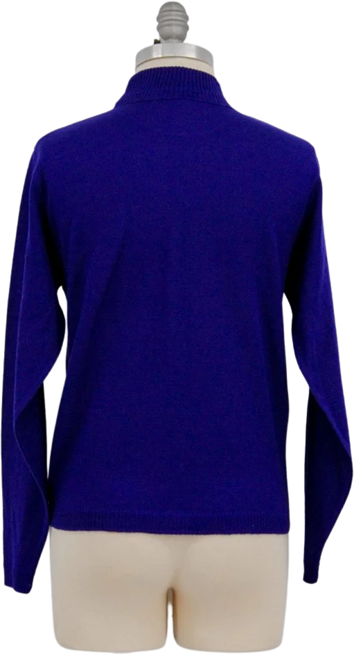 Purple Wool Crew Neck Sweater By Pendelton - Image 2