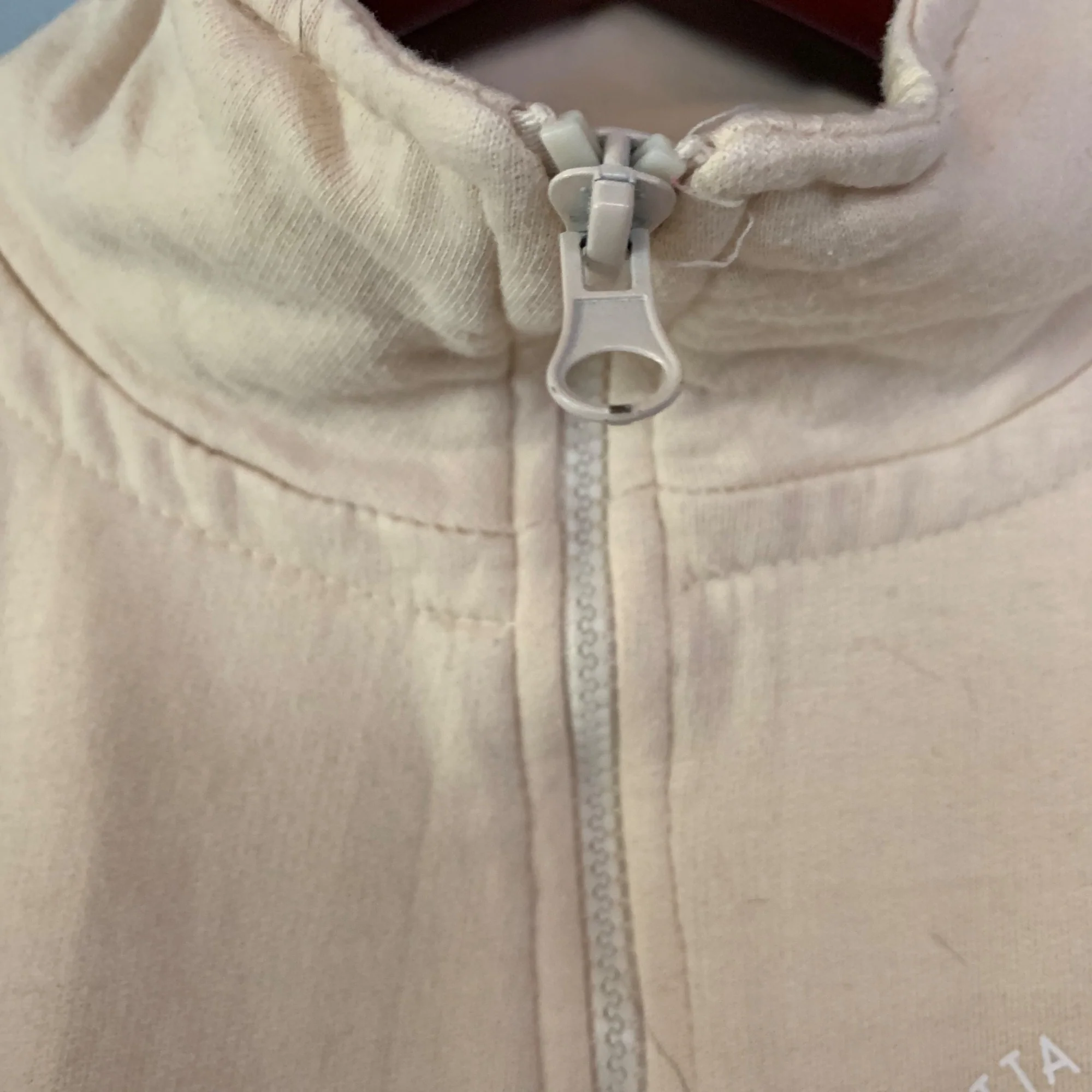 Quarter Zip Sweatshirt Small Oversized Hampton Beach Logo by Us Vintage Collection - Image 4