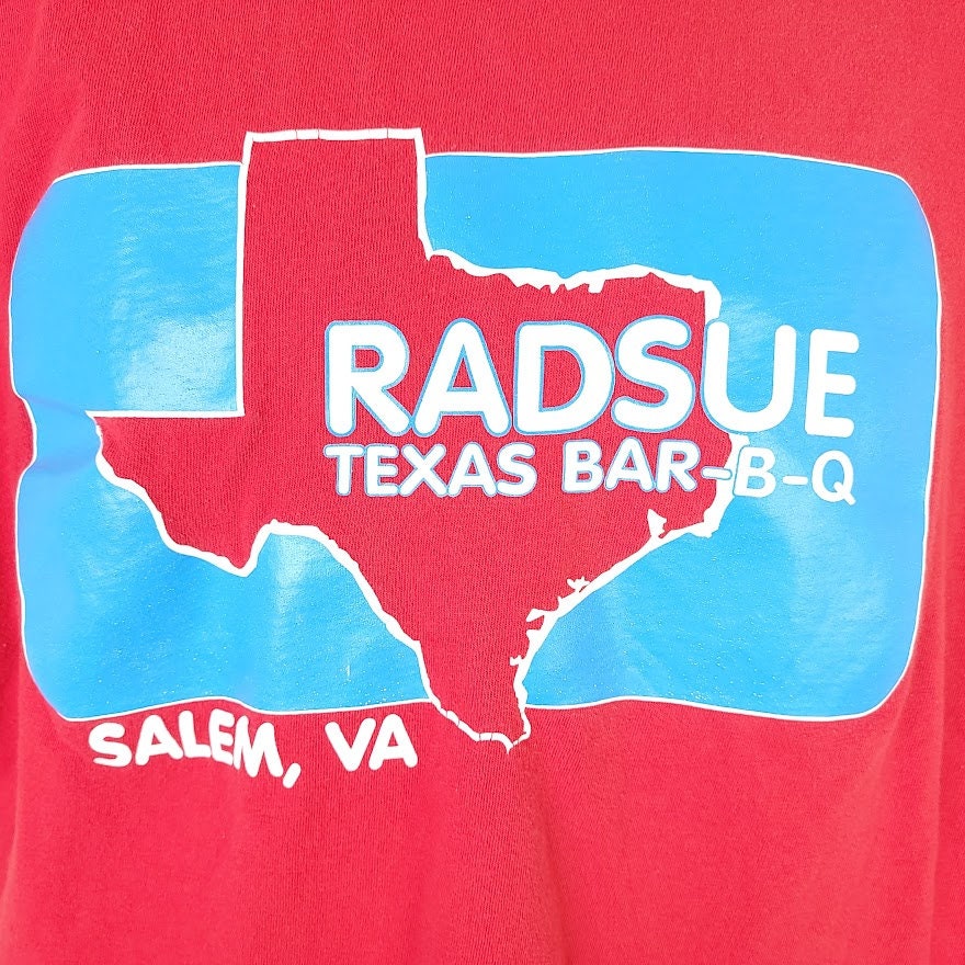 Radsue Texas Bbq T-Shirt Vintage 90s Salem Virginia Made In Usa Mens Size Xl - Image 2