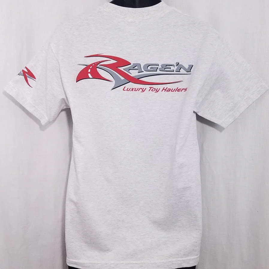 Ragen Luxury Toy Haulers T-Shirt Vintage 90s Heather Gray Mens Size Medium - Image 2