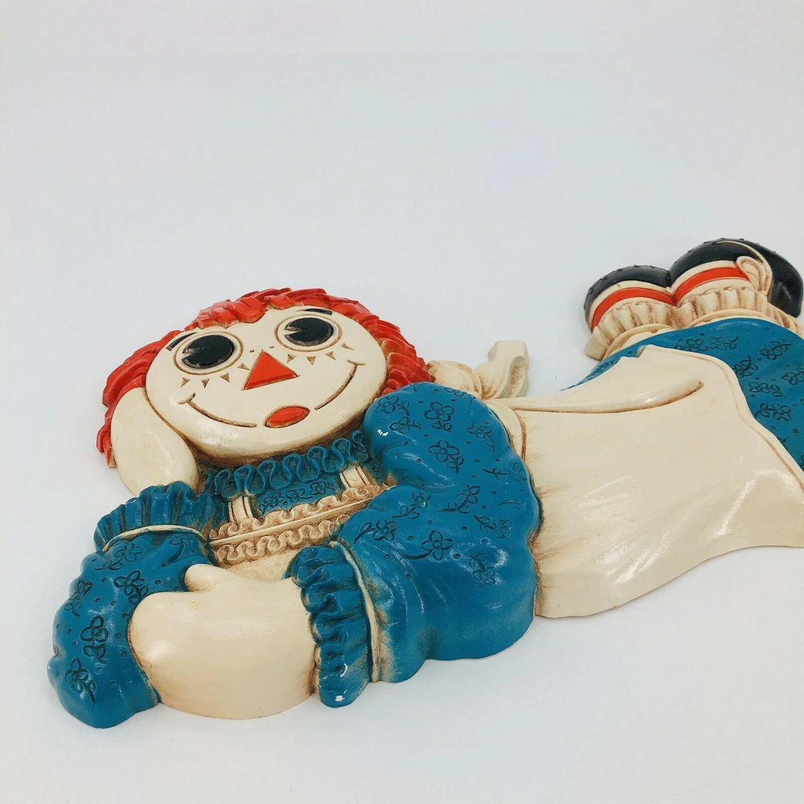 Raggedy Ann Doll Bobbs Merrill Co 1977 Plastic 3d Sculpture Wall Mirror by Syrroco - Image 2