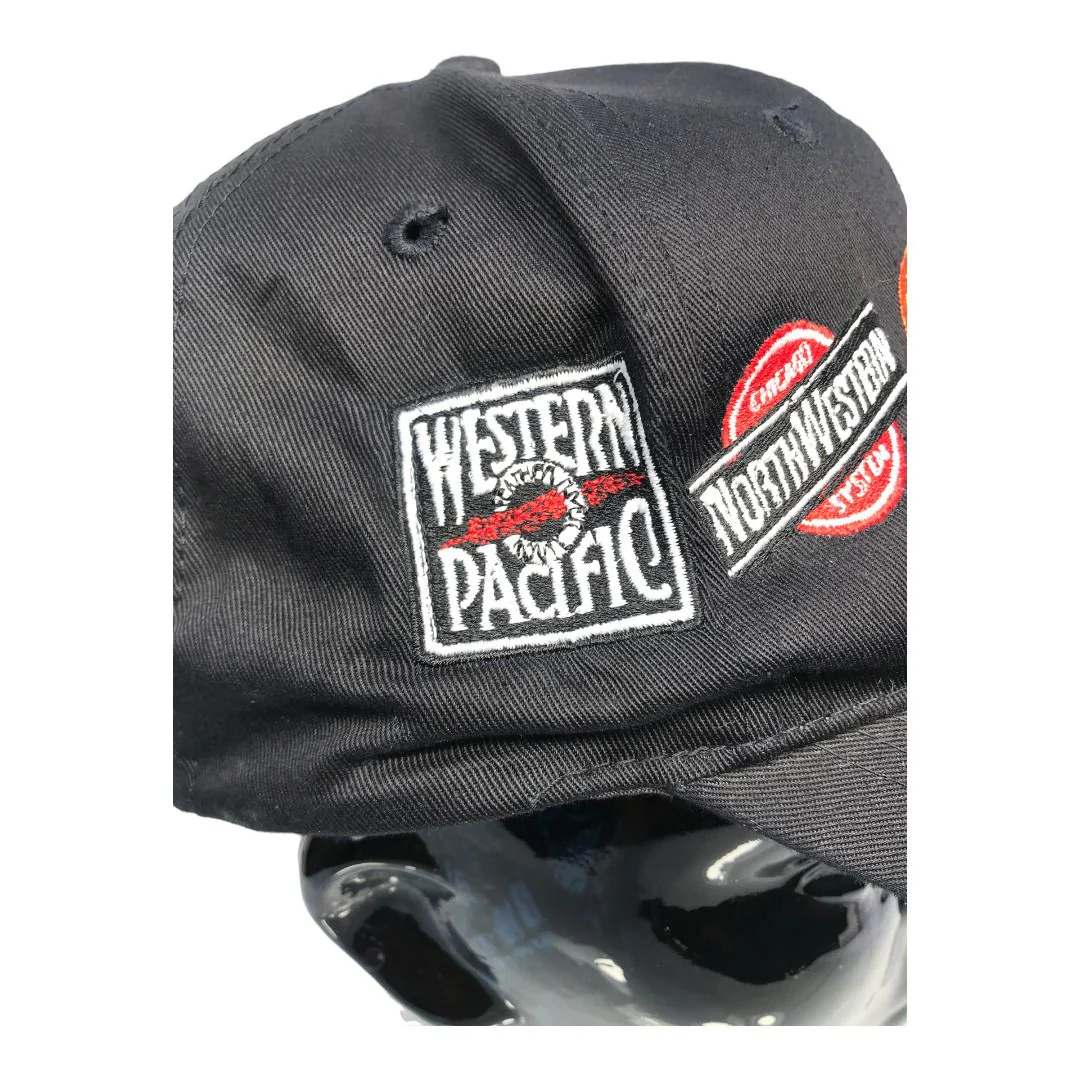 Railroad Train Cap Hat North Western Southern Pacific Union Mo-Pac Katy Black by Cobra Cap - Image 5