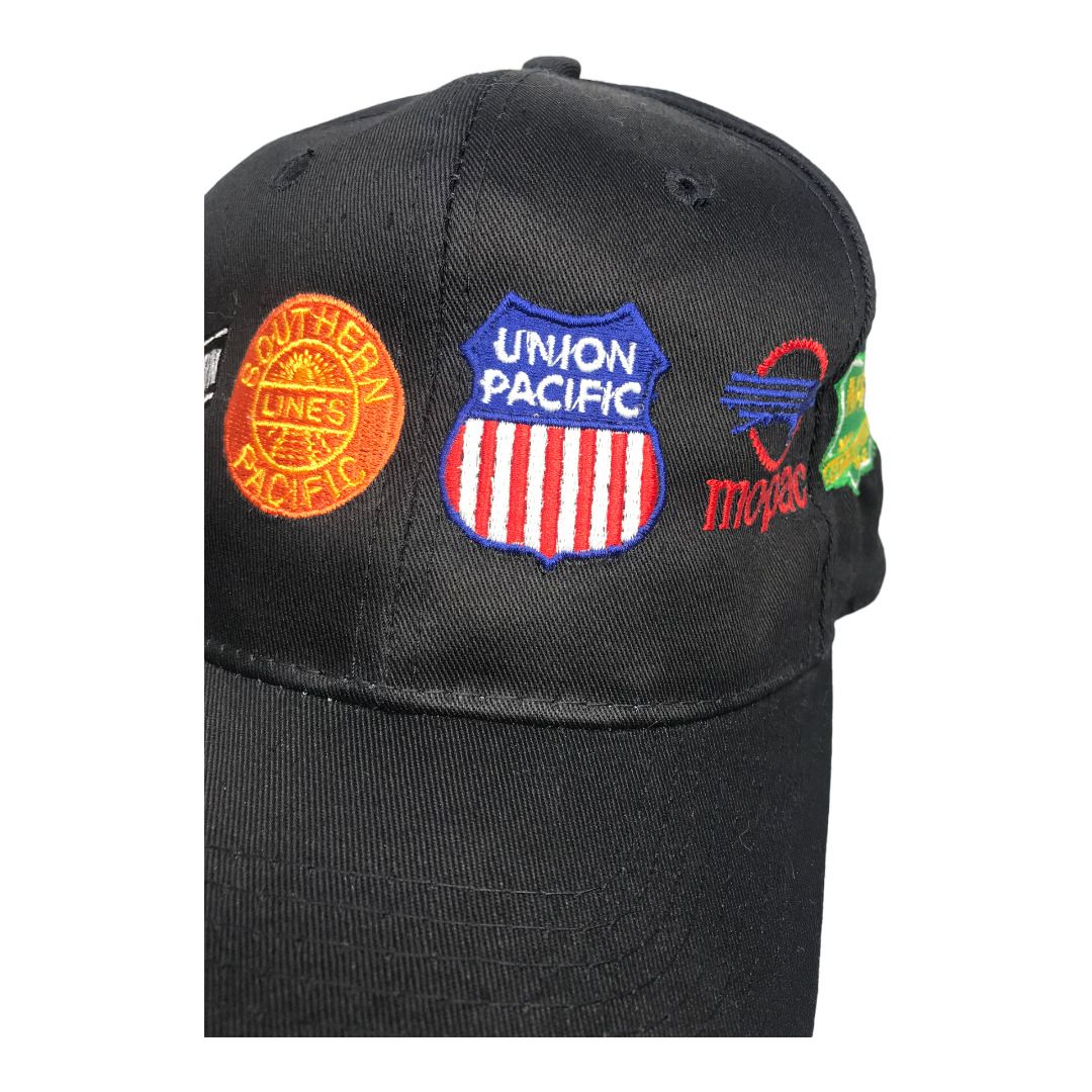 Railroad Train Cap Hat North Western Southern Pacific Union Mo-Pac Katy Black by Cobra Cap - Image 7