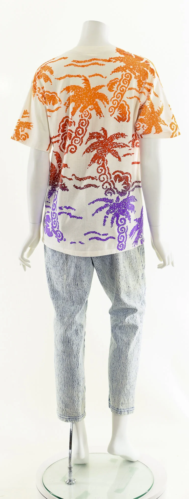 Rainbow Palm Tree Tropical T-Shirt by 14th Place California - Image 7