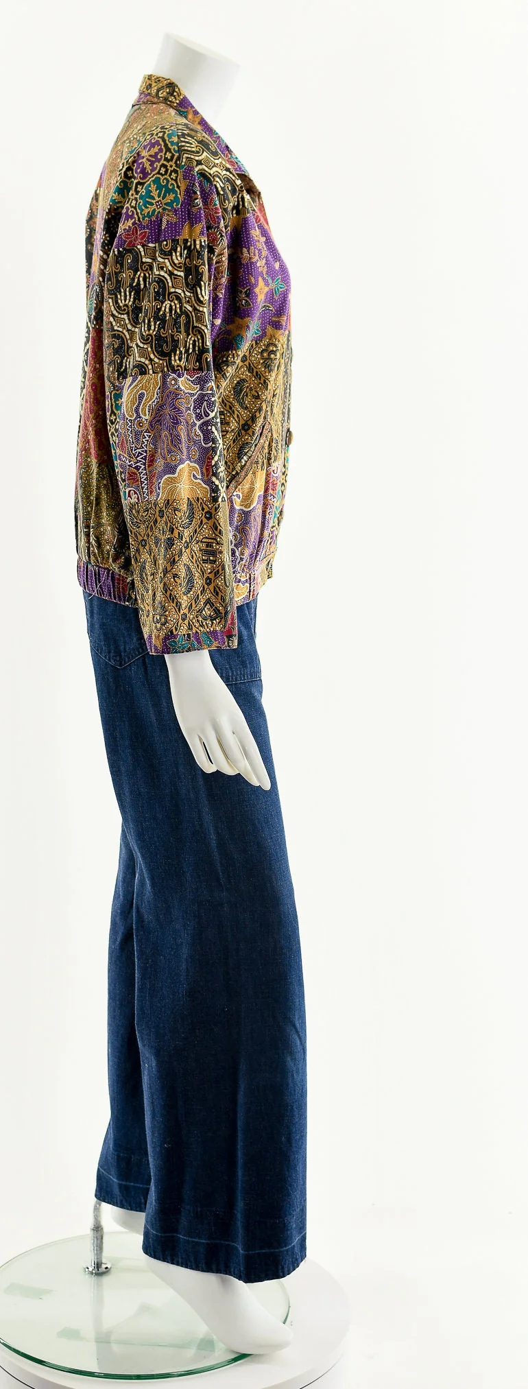 Rainbow Patchwork Bomber Jacket by Ricki Rose - Image 5