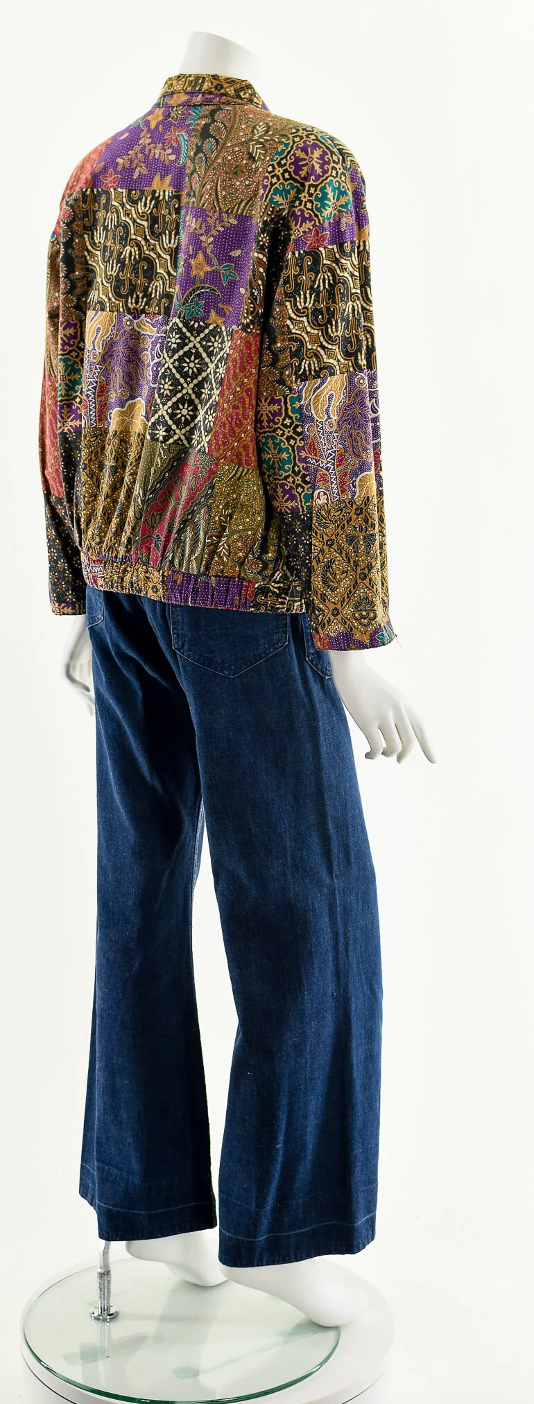 Rainbow Patchwork Bomber Jacket by Ricki Rose - Image 6