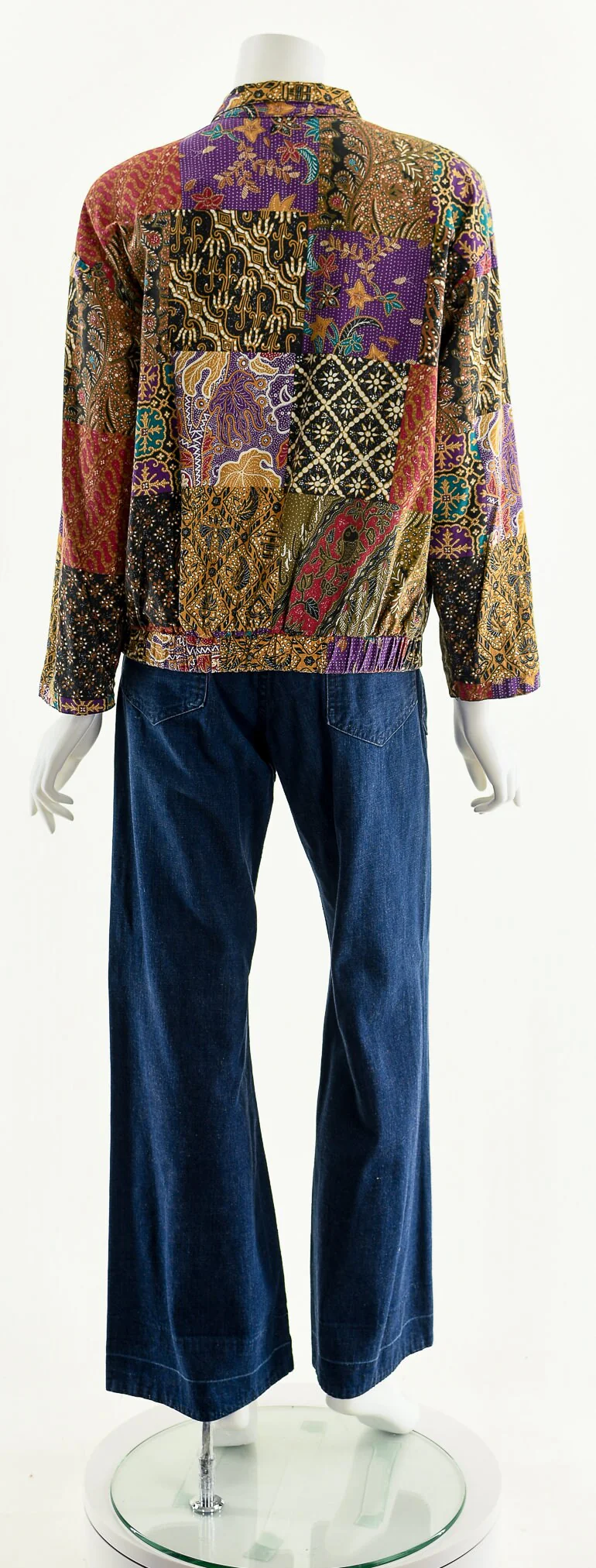 Rainbow Patchwork Bomber Jacket by Ricki Rose - Image 7