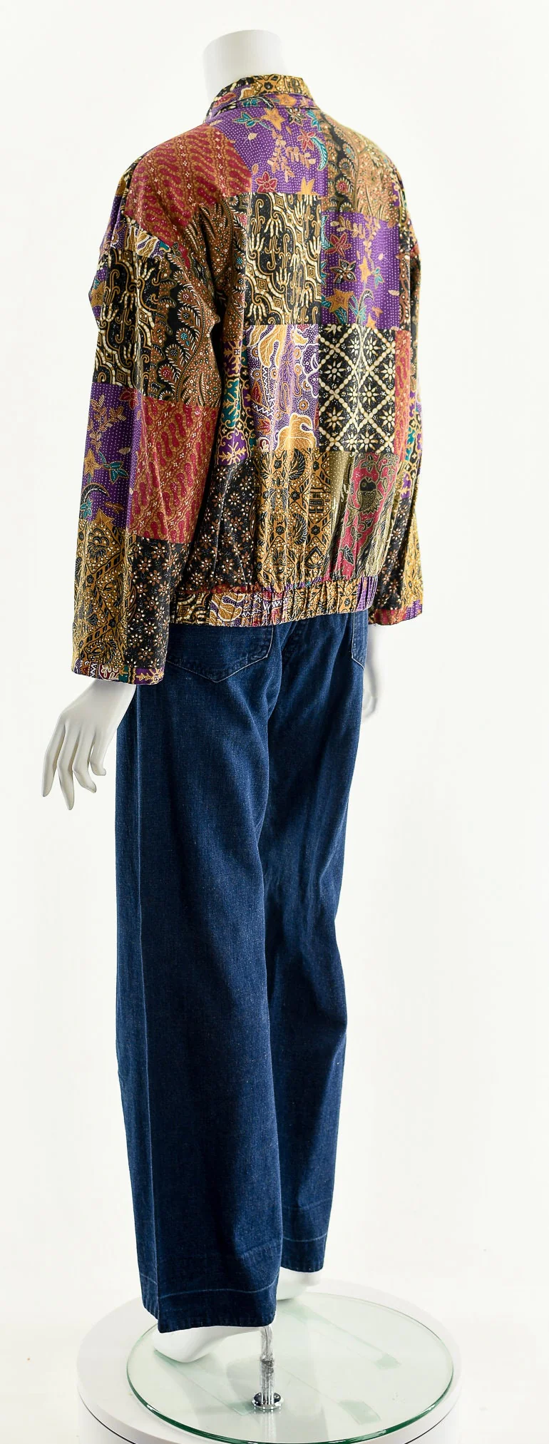 Rainbow Patchwork Bomber Jacket by Ricki Rose - Image 8