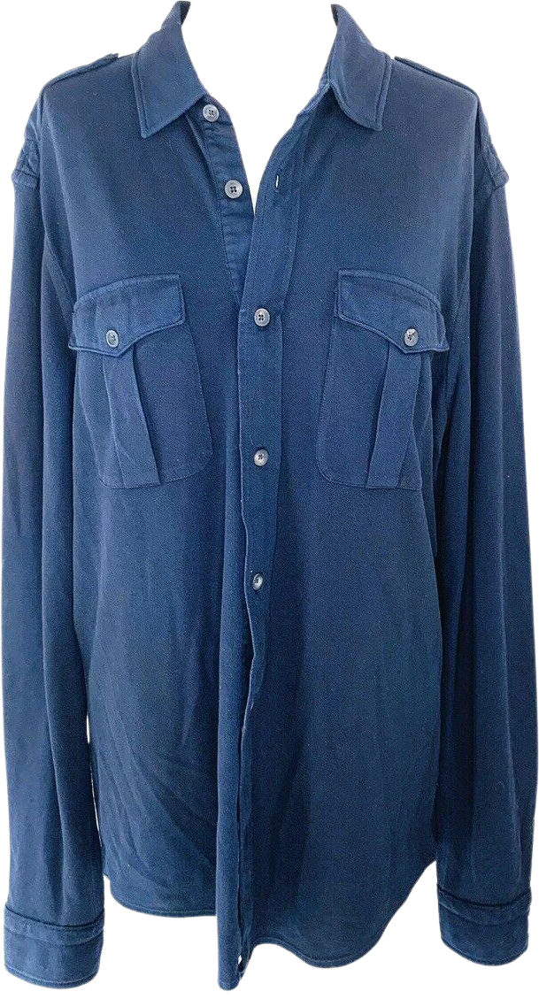 Ralph Lauren Black Label Mens Cotton Shirt Large Long Sleeve by Ralph Lauren