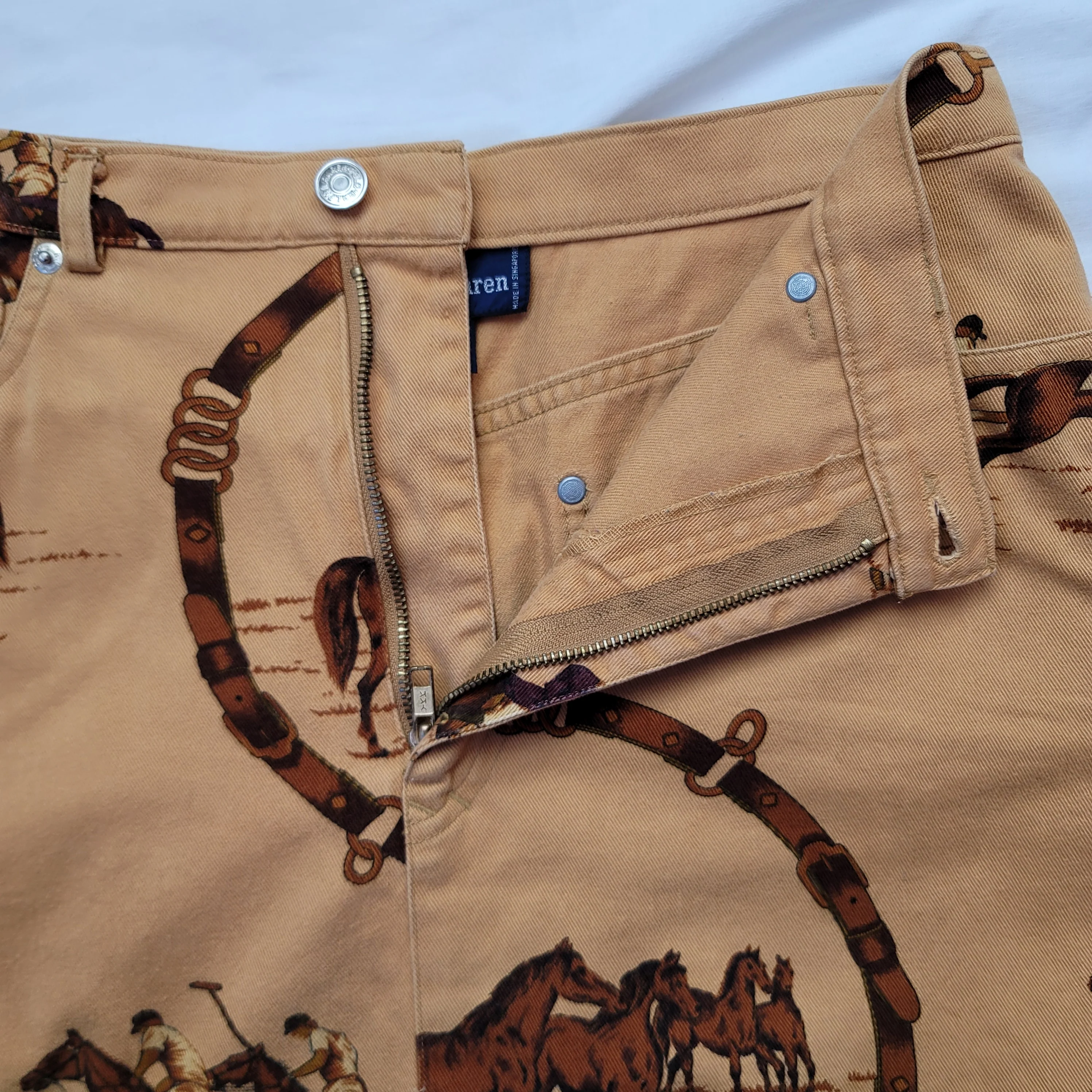 Ralph Lauren Equestrian Horse Maxi Skirt 12 Cotton By Ralph Lauren - Image 10