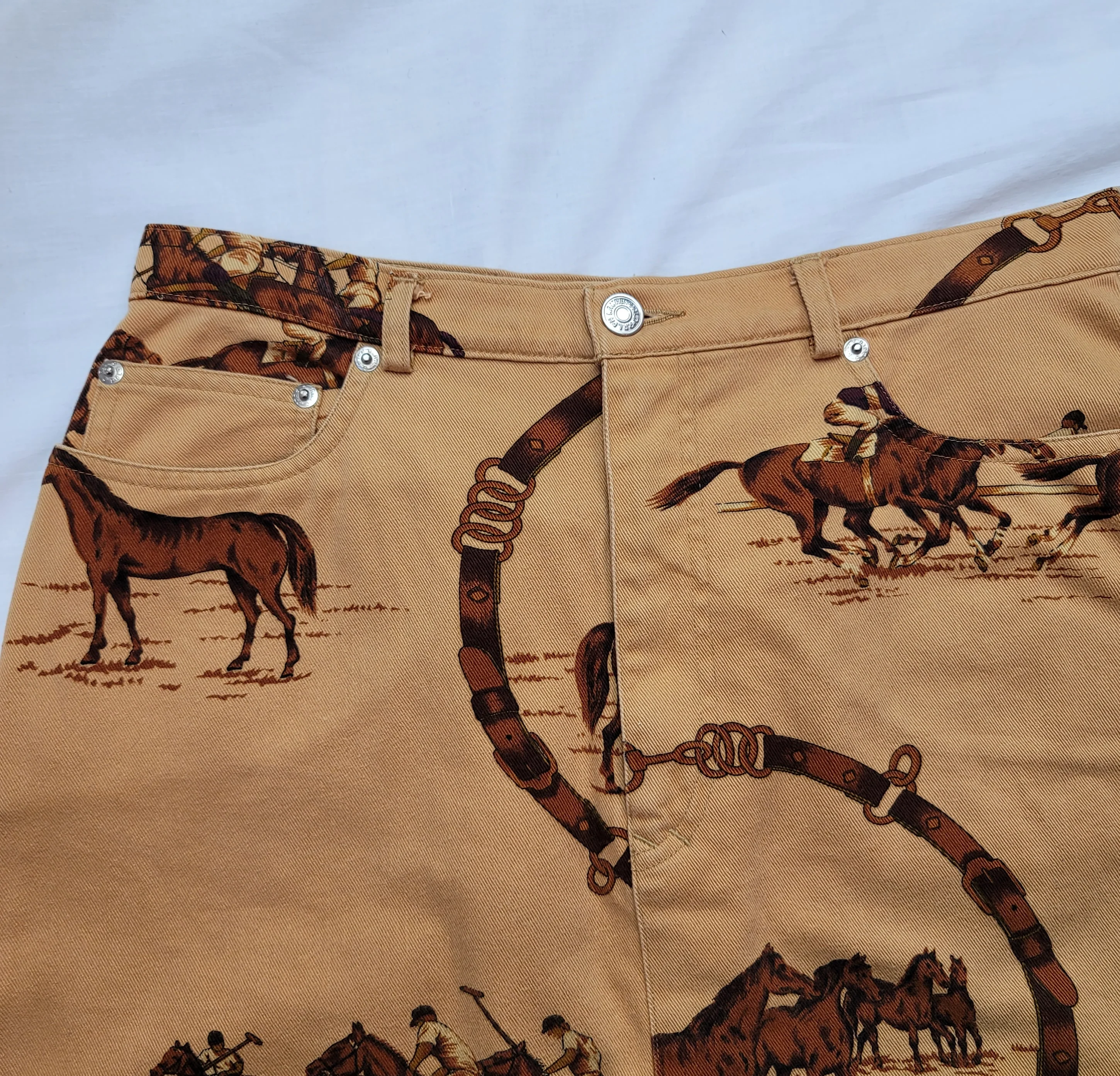 Ralph Lauren Equestrian Horse Maxi Skirt 12 Cotton By Ralph Lauren - Image 4