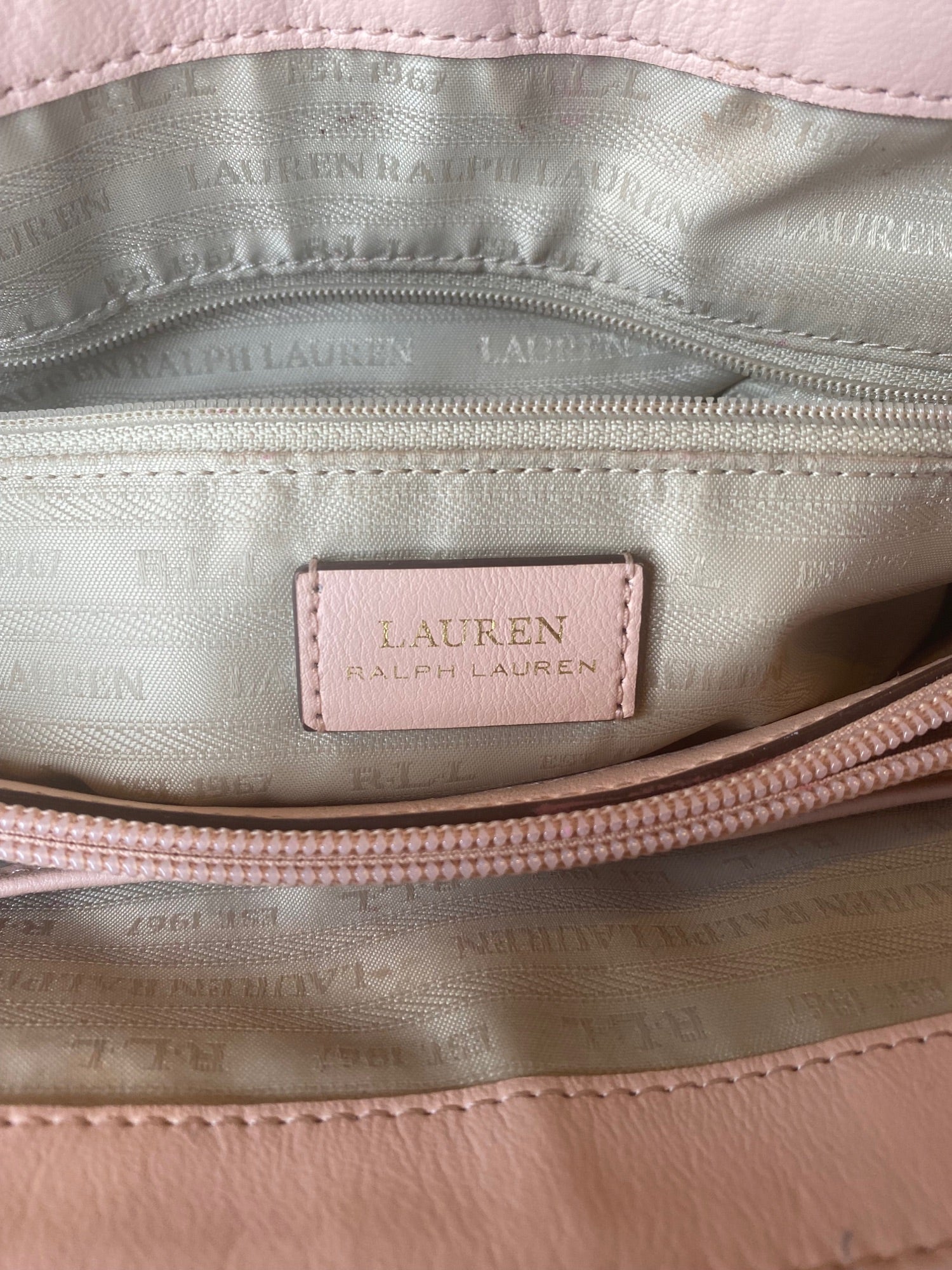 Ralph Lauren Green Label Pink Saffiano Leather Satchel by Ralph Lauren - Image 6